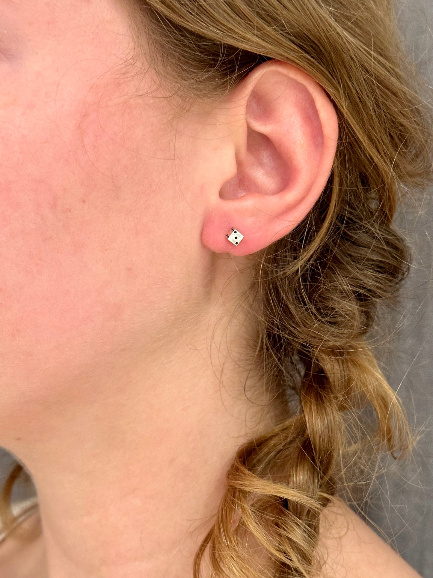 Dice Post Earrings