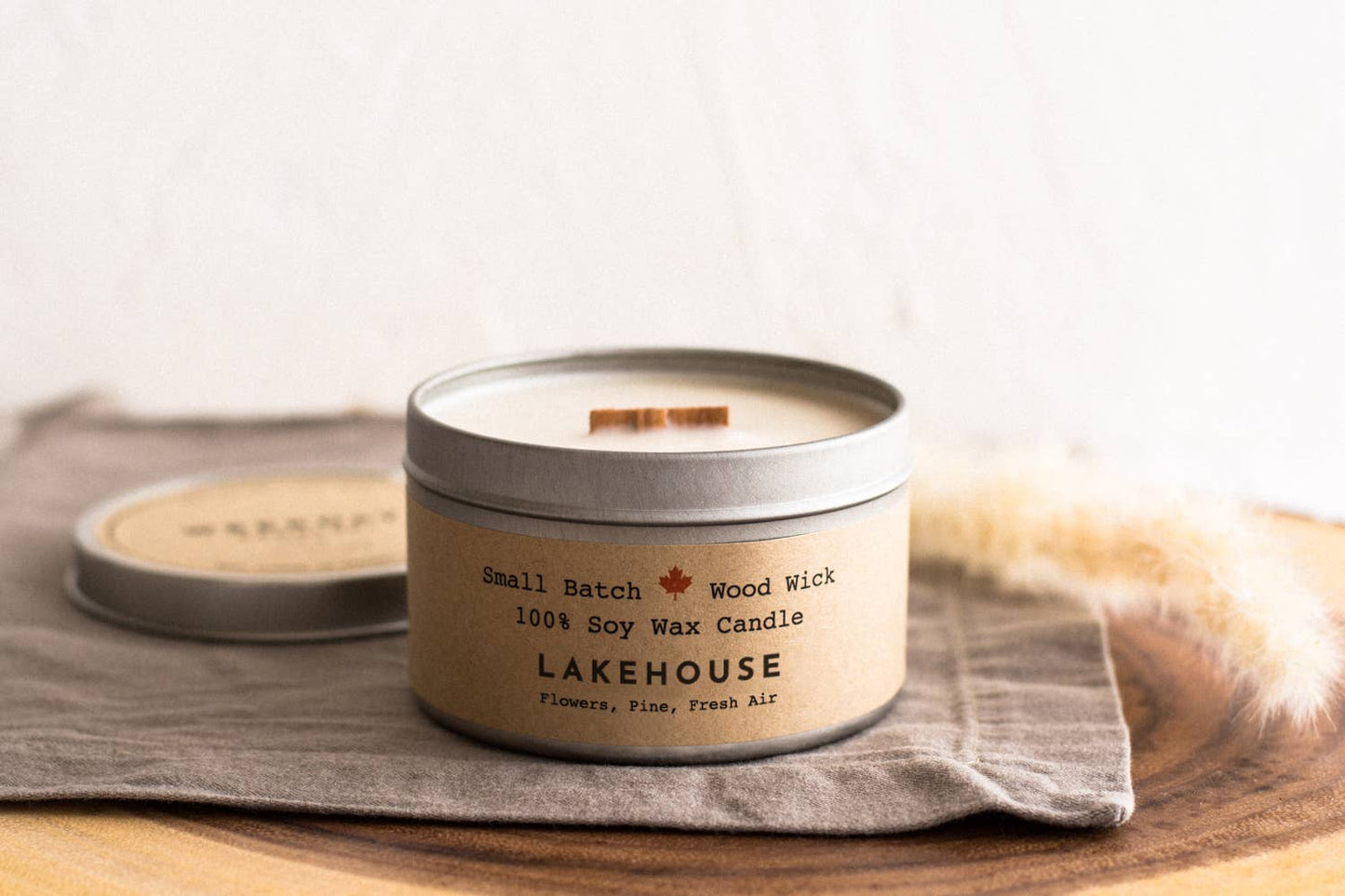 Lakehouse Cabin Candle Tin