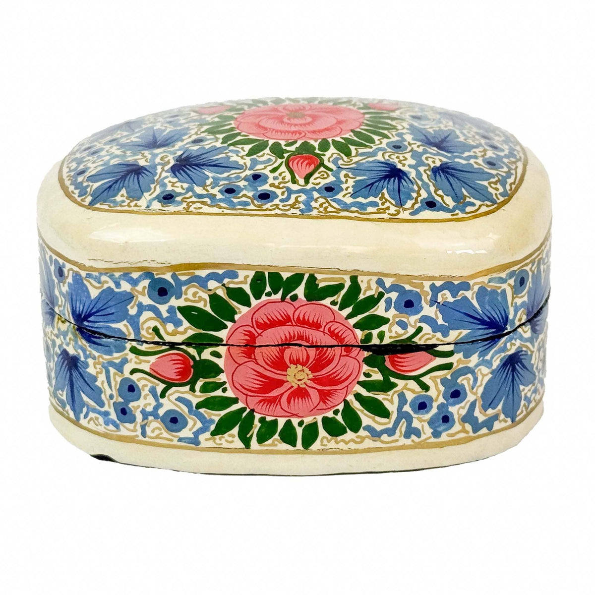 Handpainted Kashmiri Box - Peony