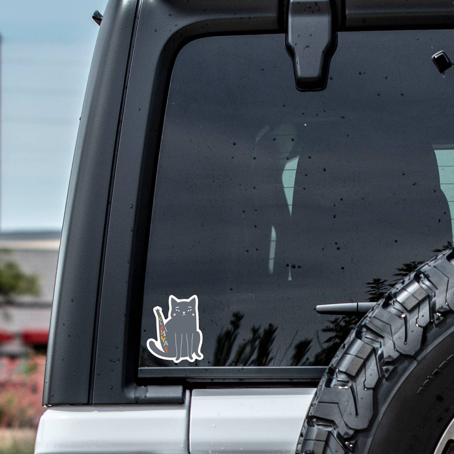 Classy AF Cat Sticker