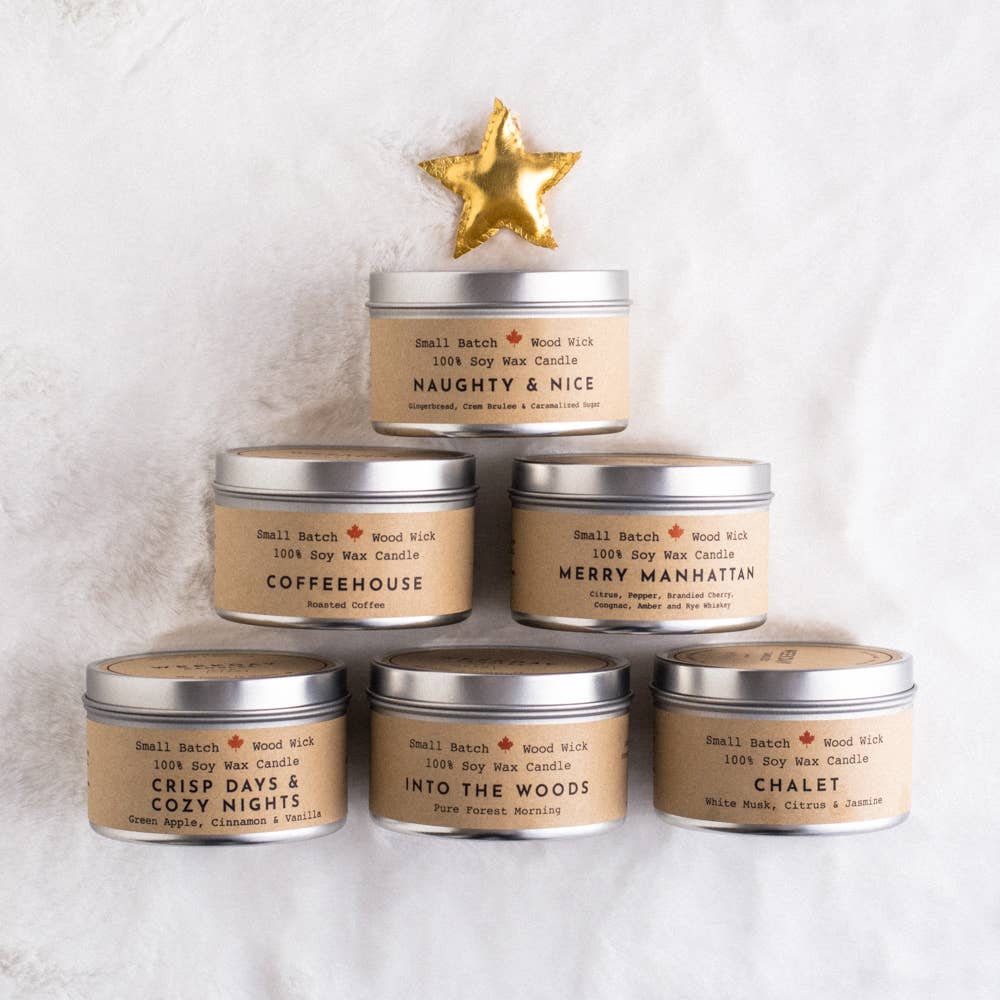 Chalet Cabin Candle Tin