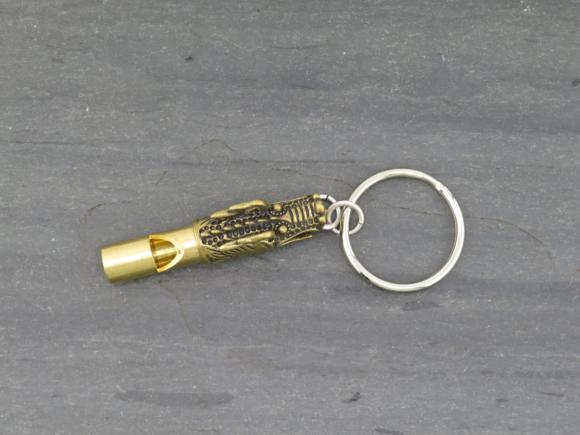 Dragon Whistle Keychain | Dragon Whistle Keyring | Brass Dragon Whistle | Brass Dragon Keyring | Gold Dragon Keychain | Dragon Whistle Gift