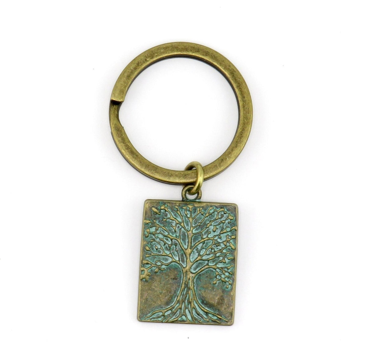 Tree Keyring Rustic Tree of Life Keyring – Mosaic Sun
