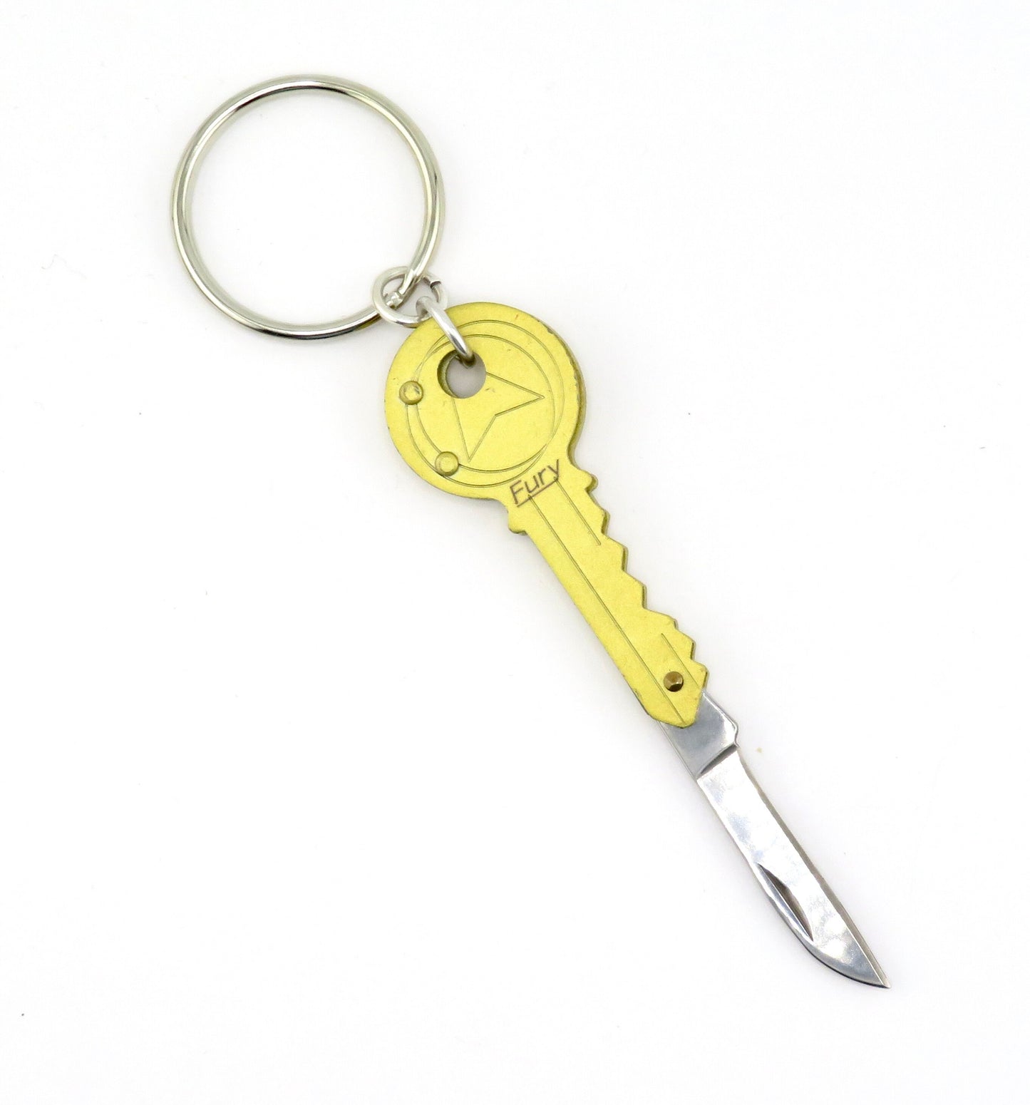 Key Pocketknife Keychain | Mini Knife Keyring | Small Knife Keychain | Key Knife Keyring | Mini Pocketknife keychain | Gold Key Knife Gift
