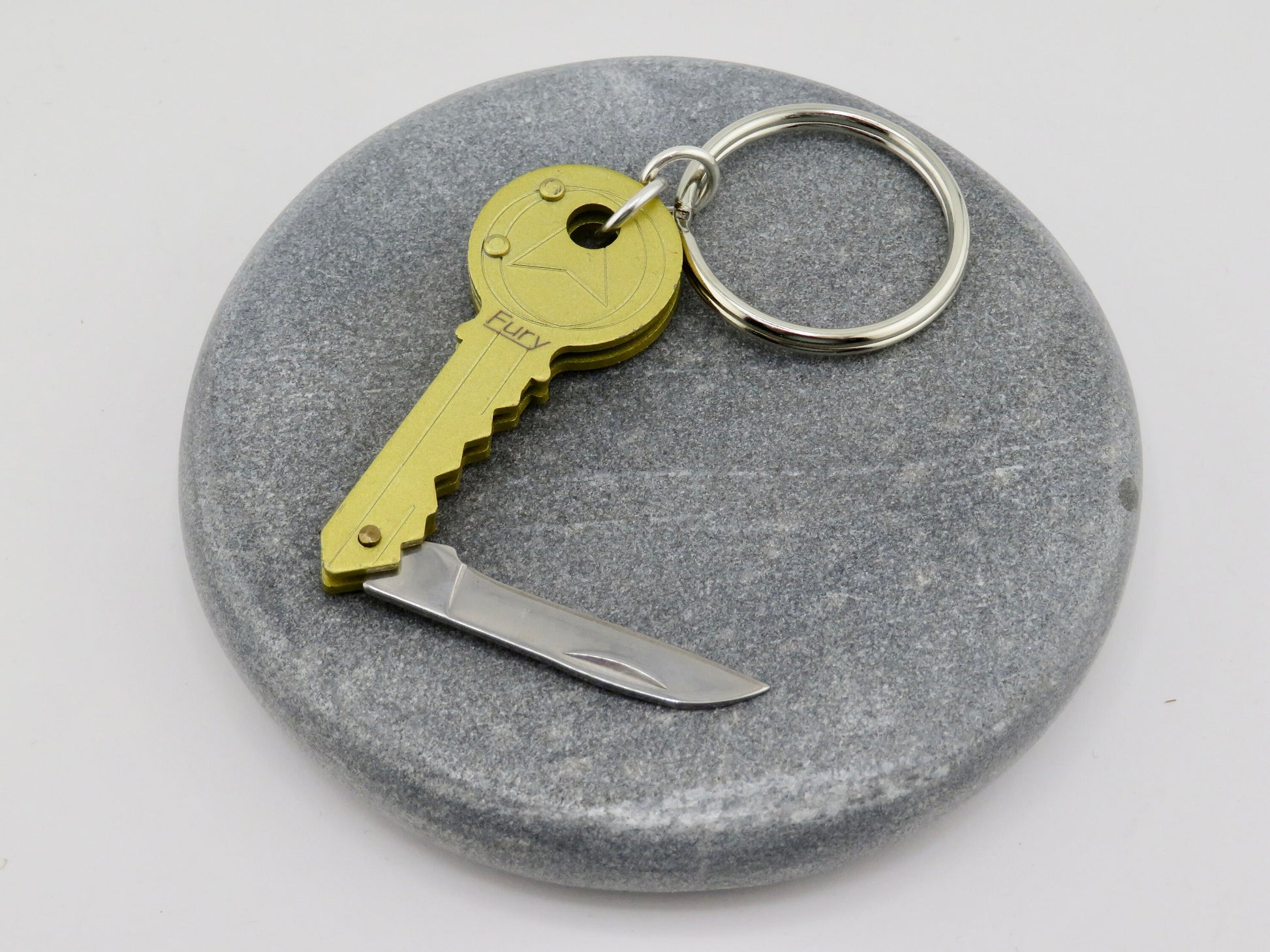 Key Pocketknife Keychain | Mini Knife Keyring | Small Knife Keychain | Key Knife Keyring | Mini Pocketknife keychain | Gold Key Knife Gift