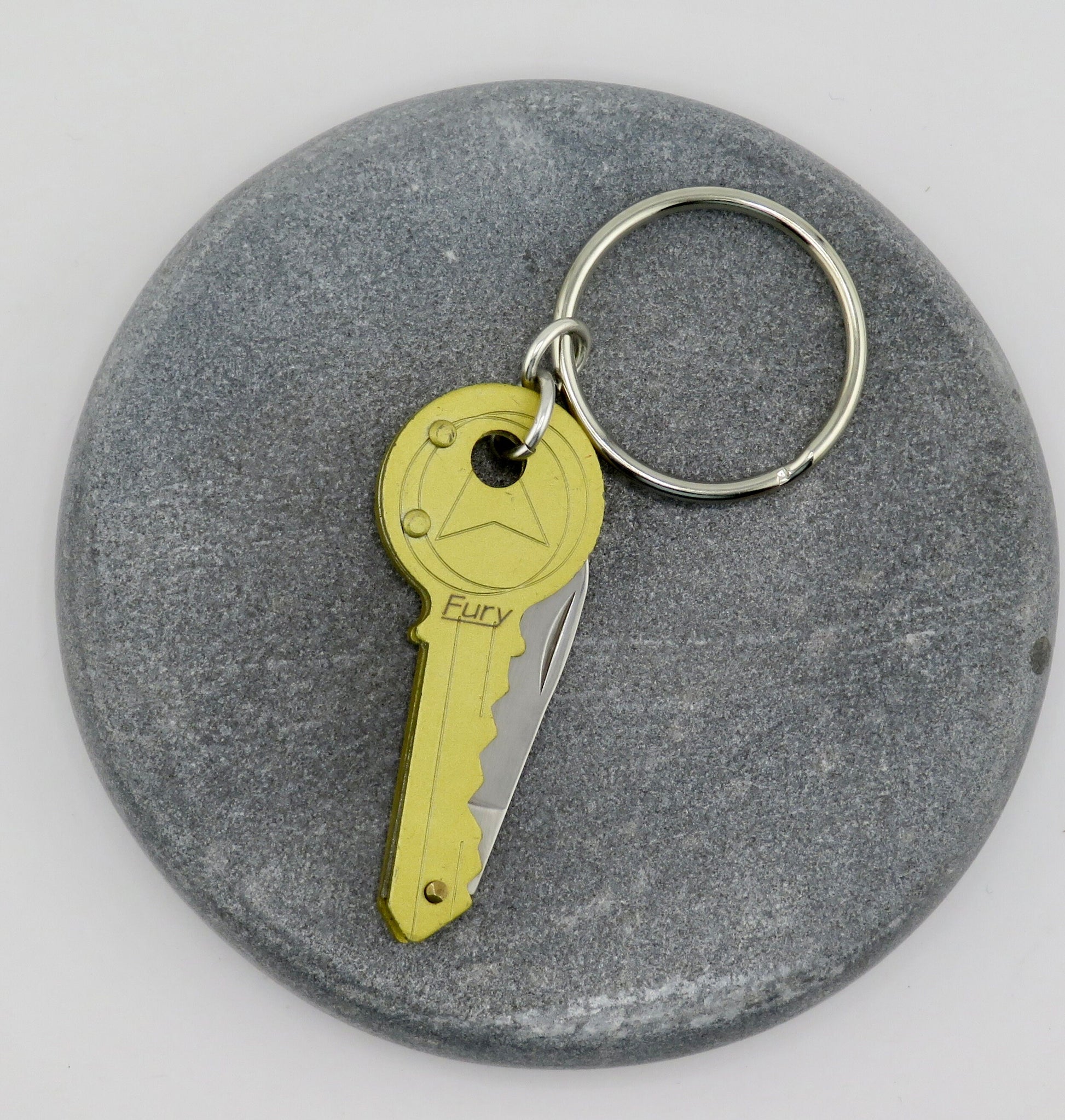 Key Pocketknife Keychain | Mini Knife Keyring | Small Knife Keychain | Key Knife Keyring | Mini Pocketknife keychain | Gold Key Knife Gift