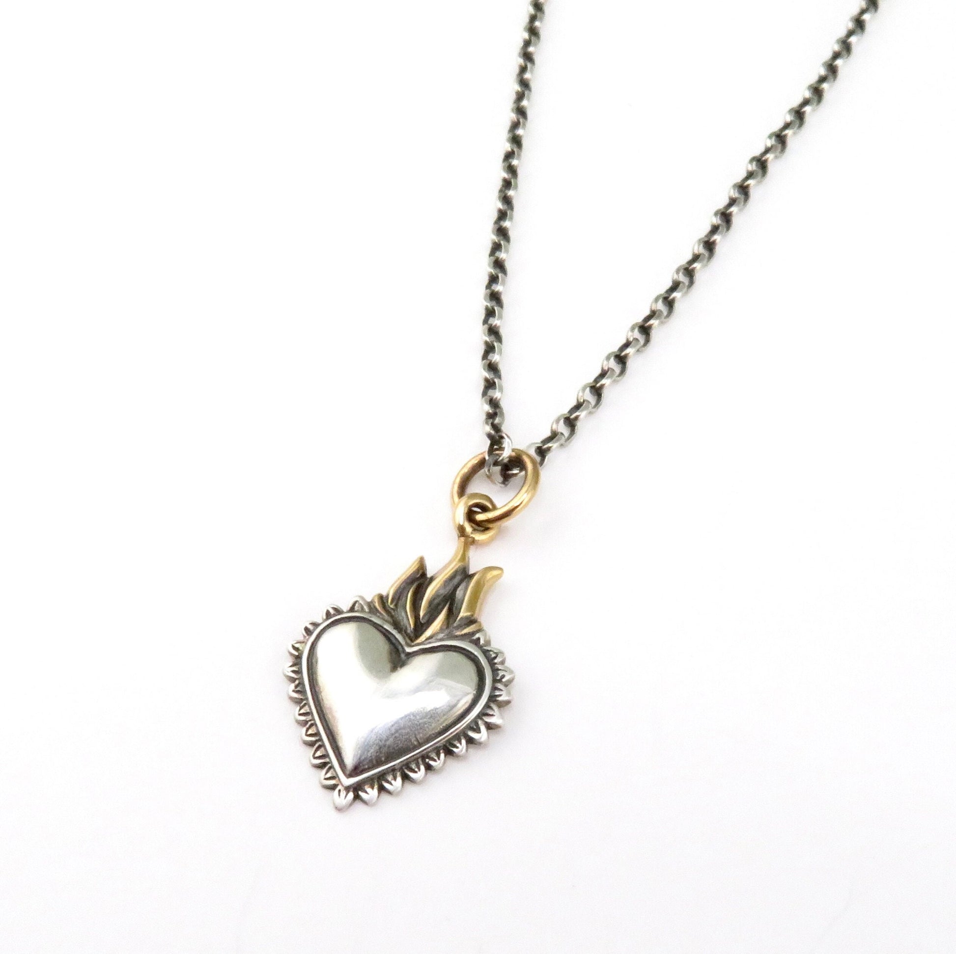 Heart on Fire' Necklace – Mosaic Sun - Main Image