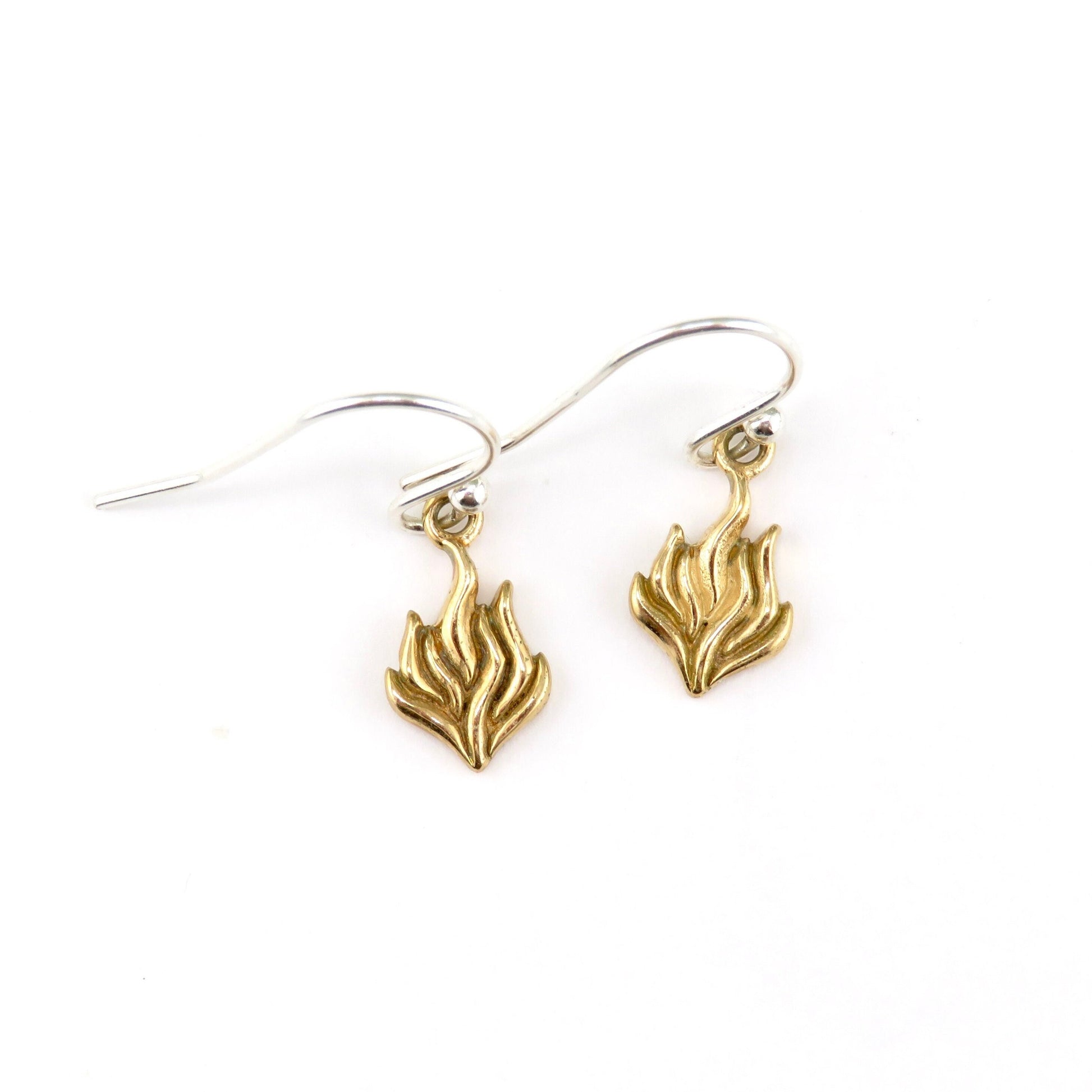Gold Flame Earrings | Bronze Fire Earrings | Gold Blaze Earrings | Fire Within Earrings | Gold Blaze Earrings | Ember Earrings | Gold Blazes