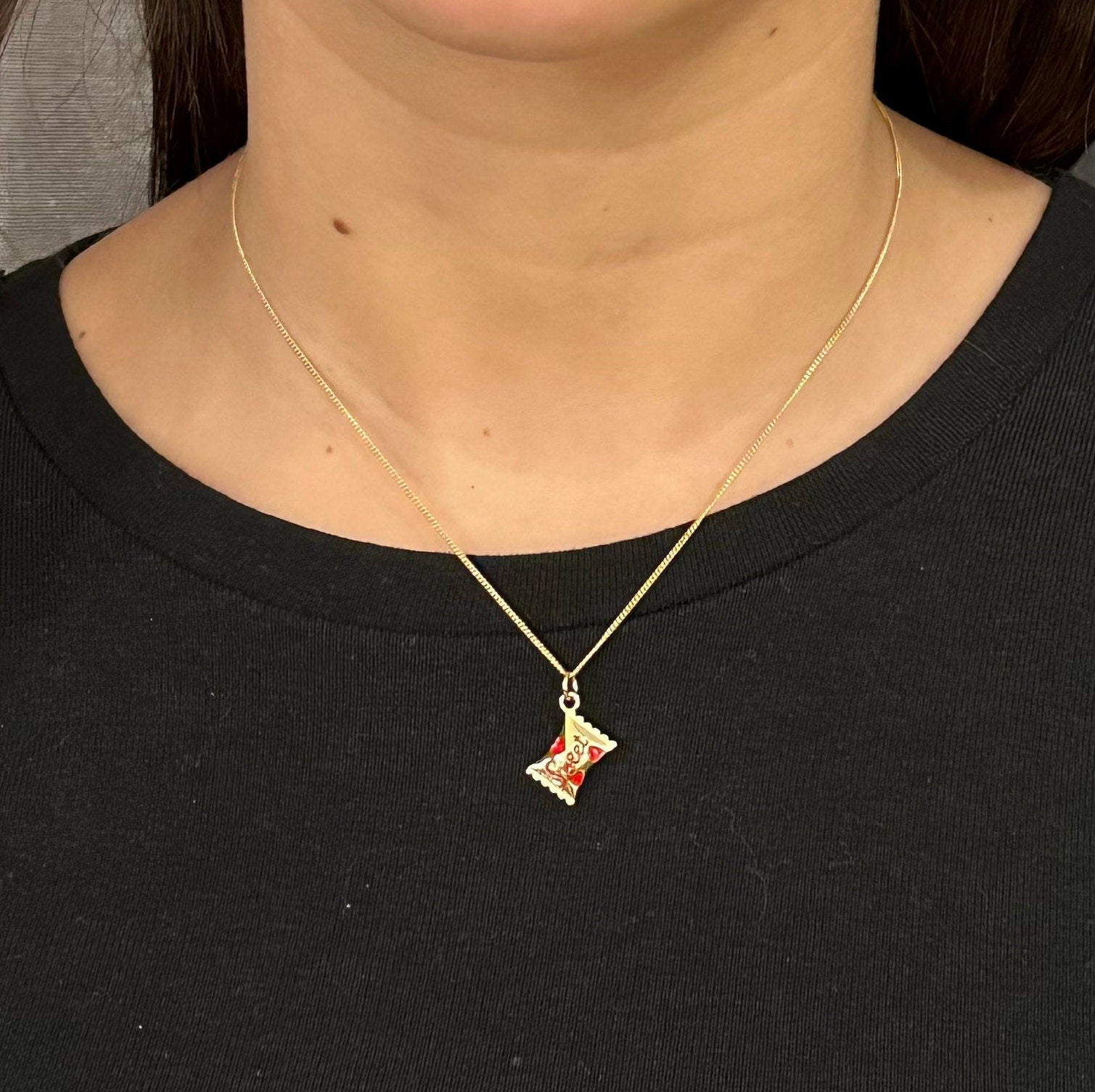 Sweet Red/Blue Candy Necklace