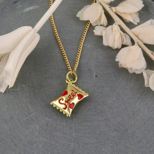 Sweet Red/Blue Candy Necklace