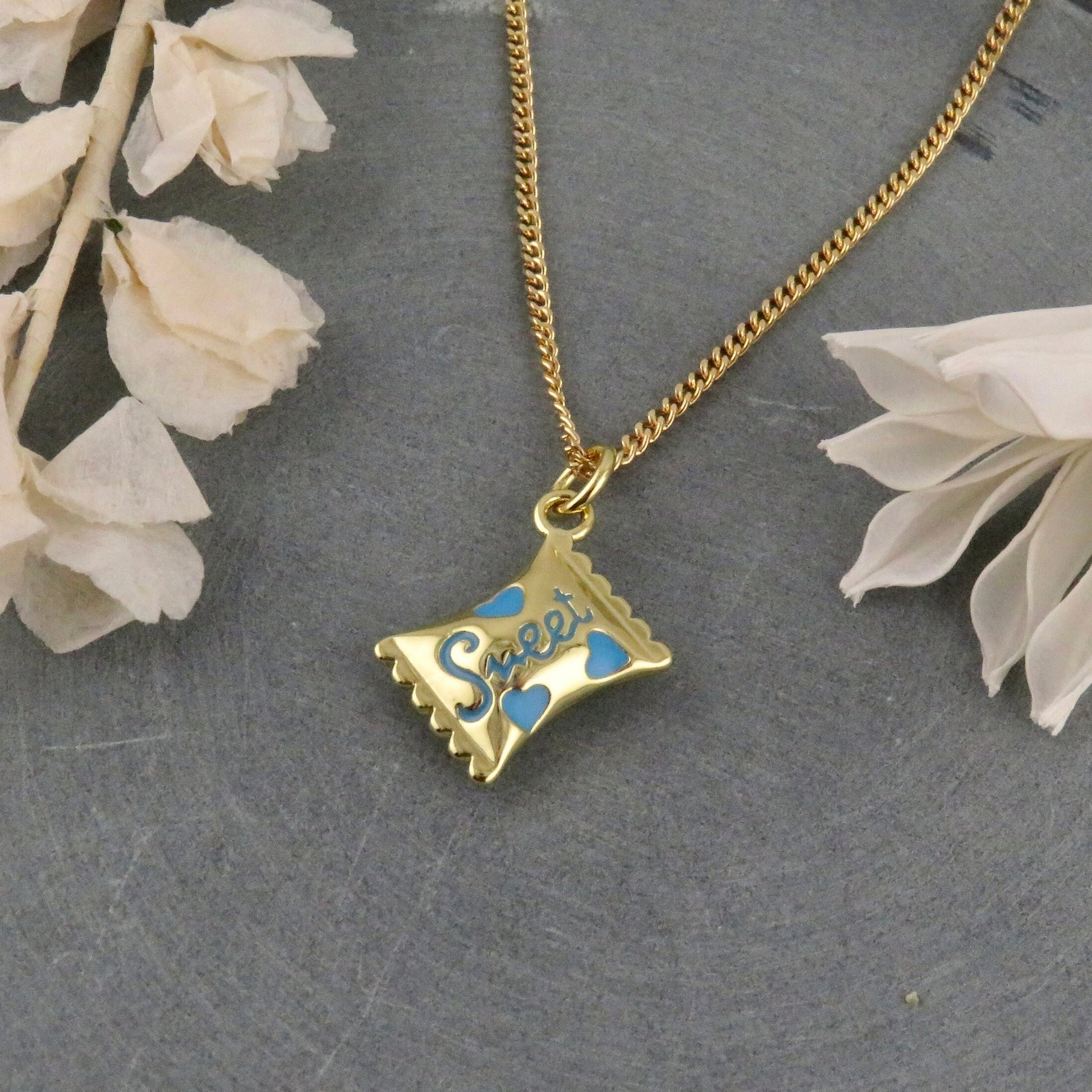 Sweet Red/Blue Candy Necklace