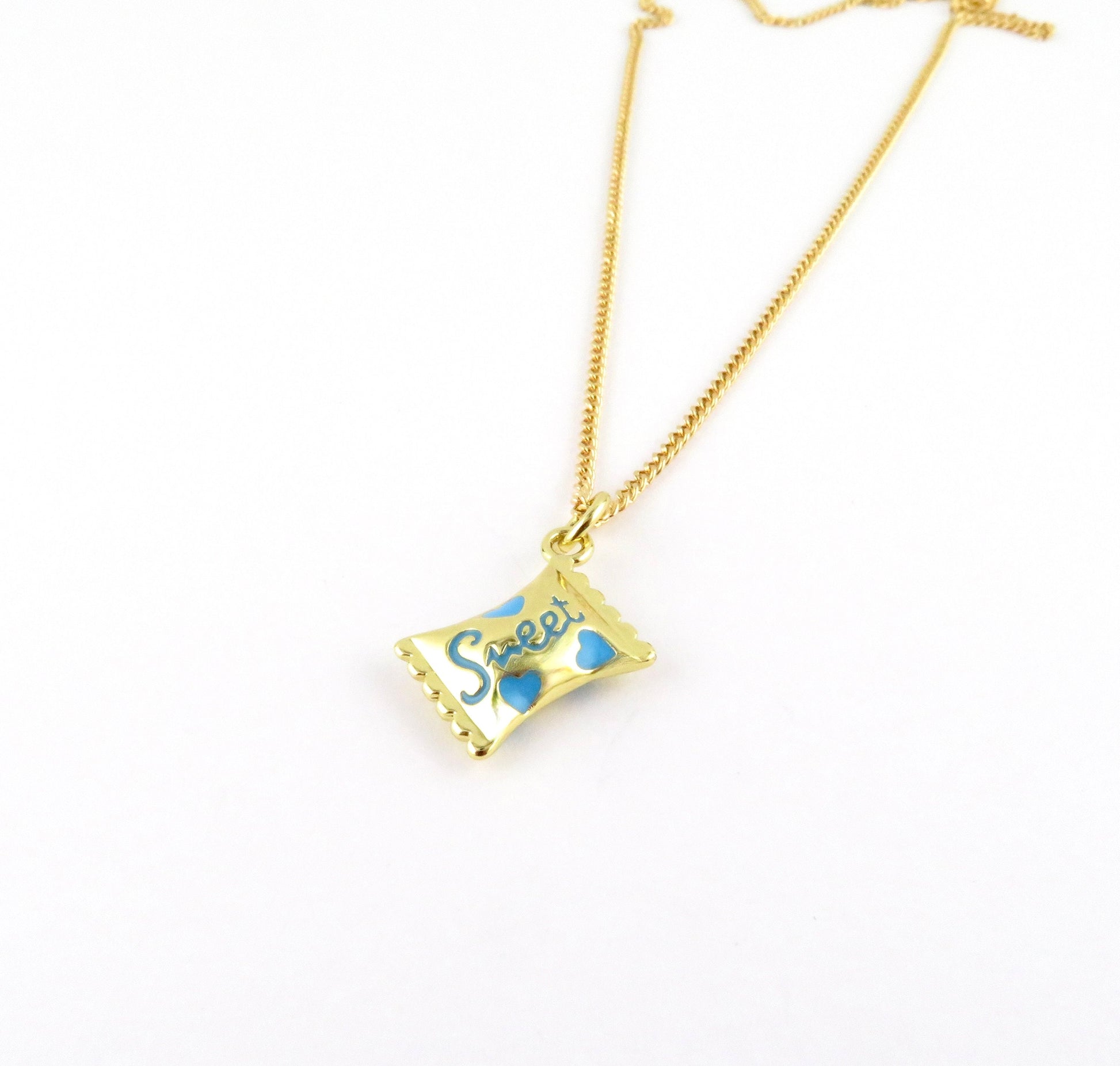 Sweet Red/Blue Candy Necklace