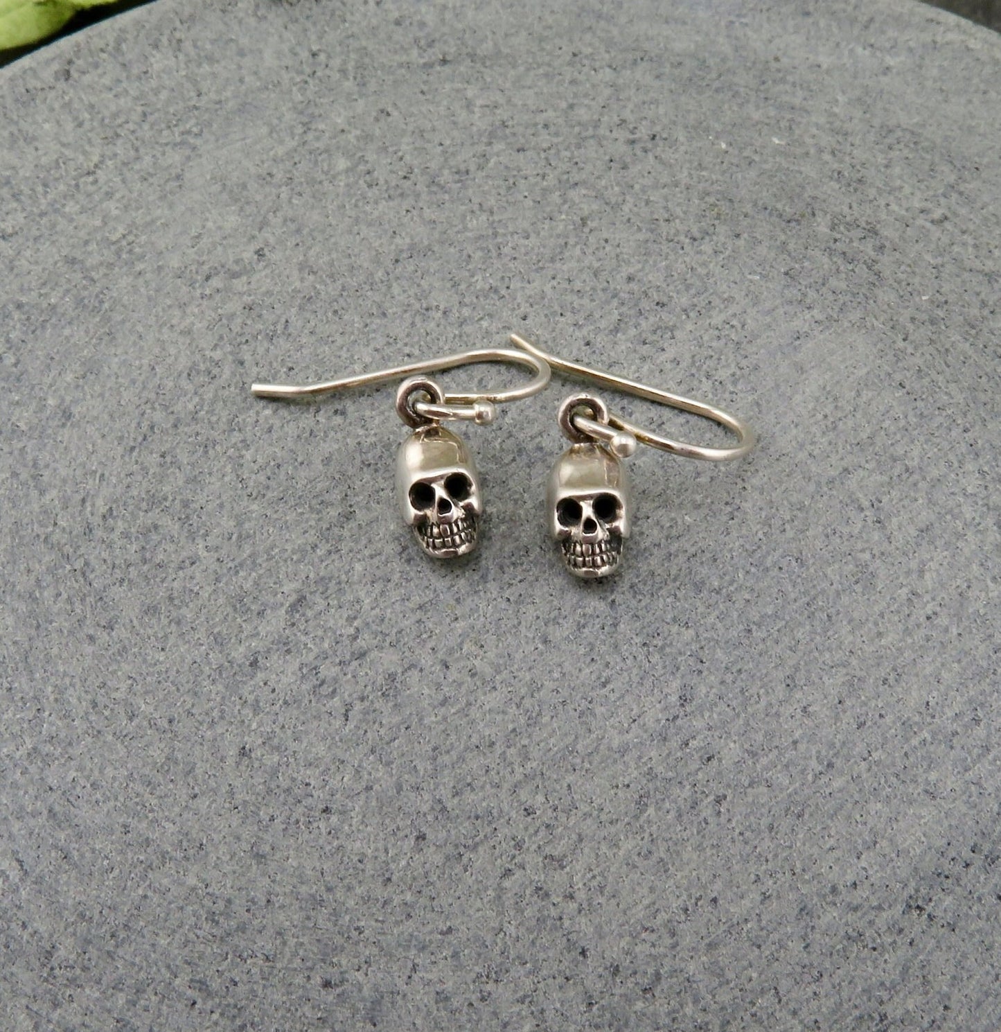 Small Skull Earrings | Sterling Skull Earrings | Silver Mini Skull Earrings | Tiny Skull Earrings | 3D Skull Earrings | Little Skull Earring