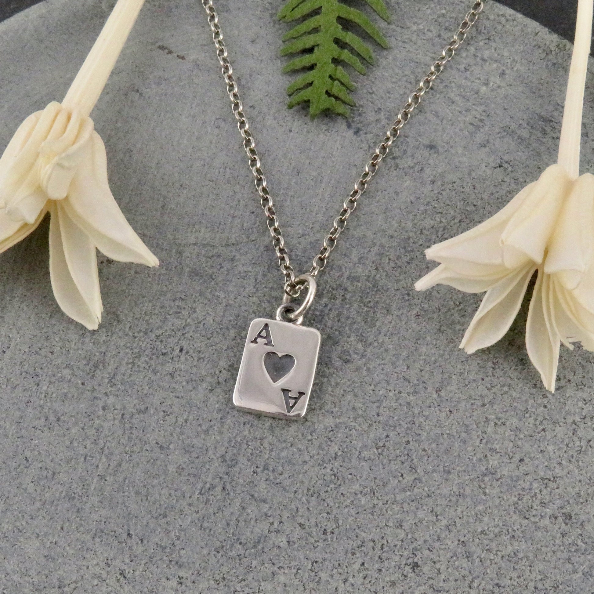 Ace of Hearts Earrings | Sterling Ace Card Earrings | Silver Ace of Hearts Earrings | Lucky Ace Earrings | Sterling Ace of Hearts Earrings