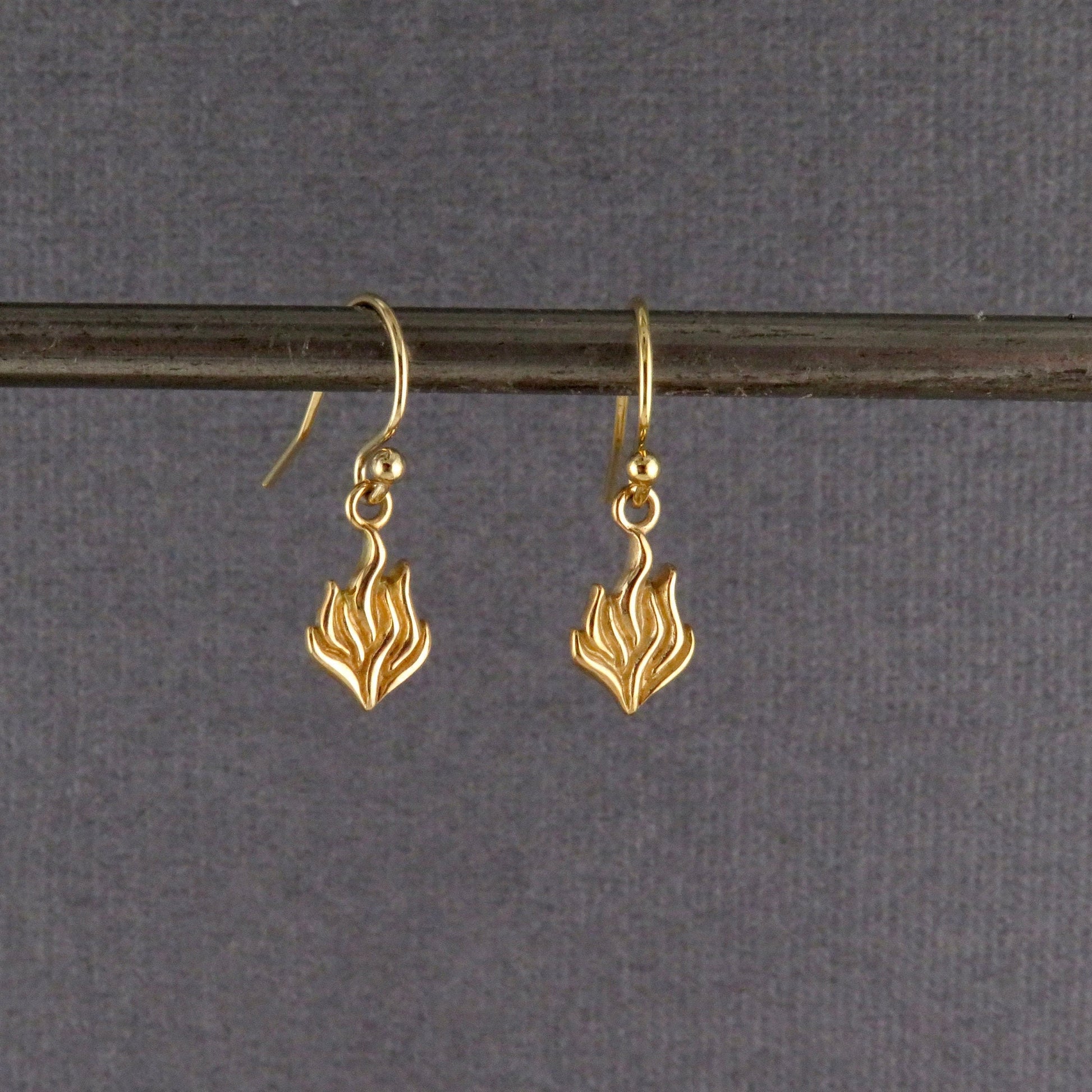 Gold Flame Earrings | Bronze Fire Earrings | Gold Blaze Earrings | Fire Within Earrings | Gold Blaze Earrings | Ember Earrings | Gold Blazes