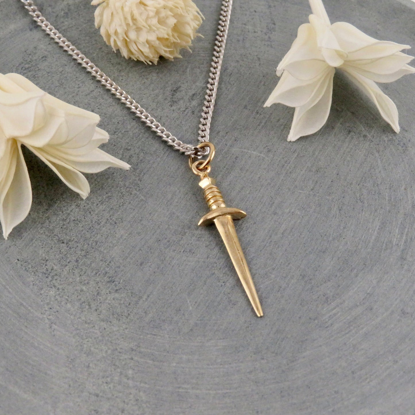 Bronze Dagger Necklace Md