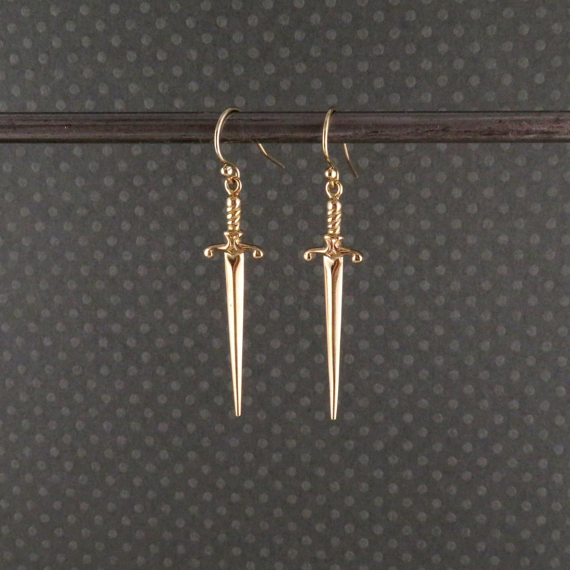 Sword Earrings | Gold Dagger Earrings| Bronze Sword Earrings | Gold Sword Earrings | Gold Dagger Jewelry | Bronze Sword Earrings