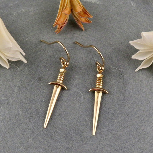 Bronze Dagger Earrings Md