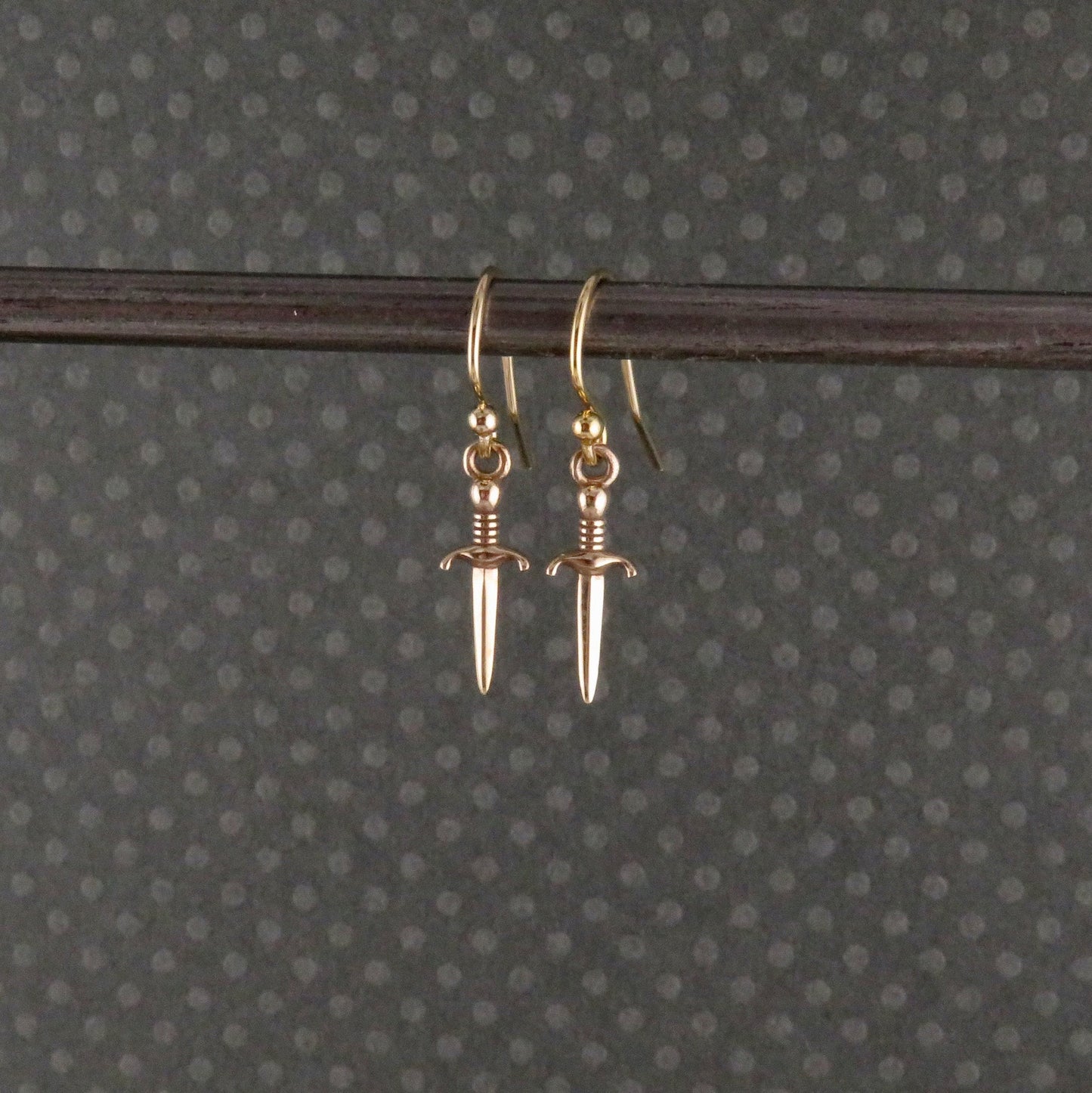 Sword Earrings | Gold Dagger Earrings| Bronze Sword Earrings | Small Gold Sword Earrings | Gold Dagger Jewelry | Bronze Sword Earrings