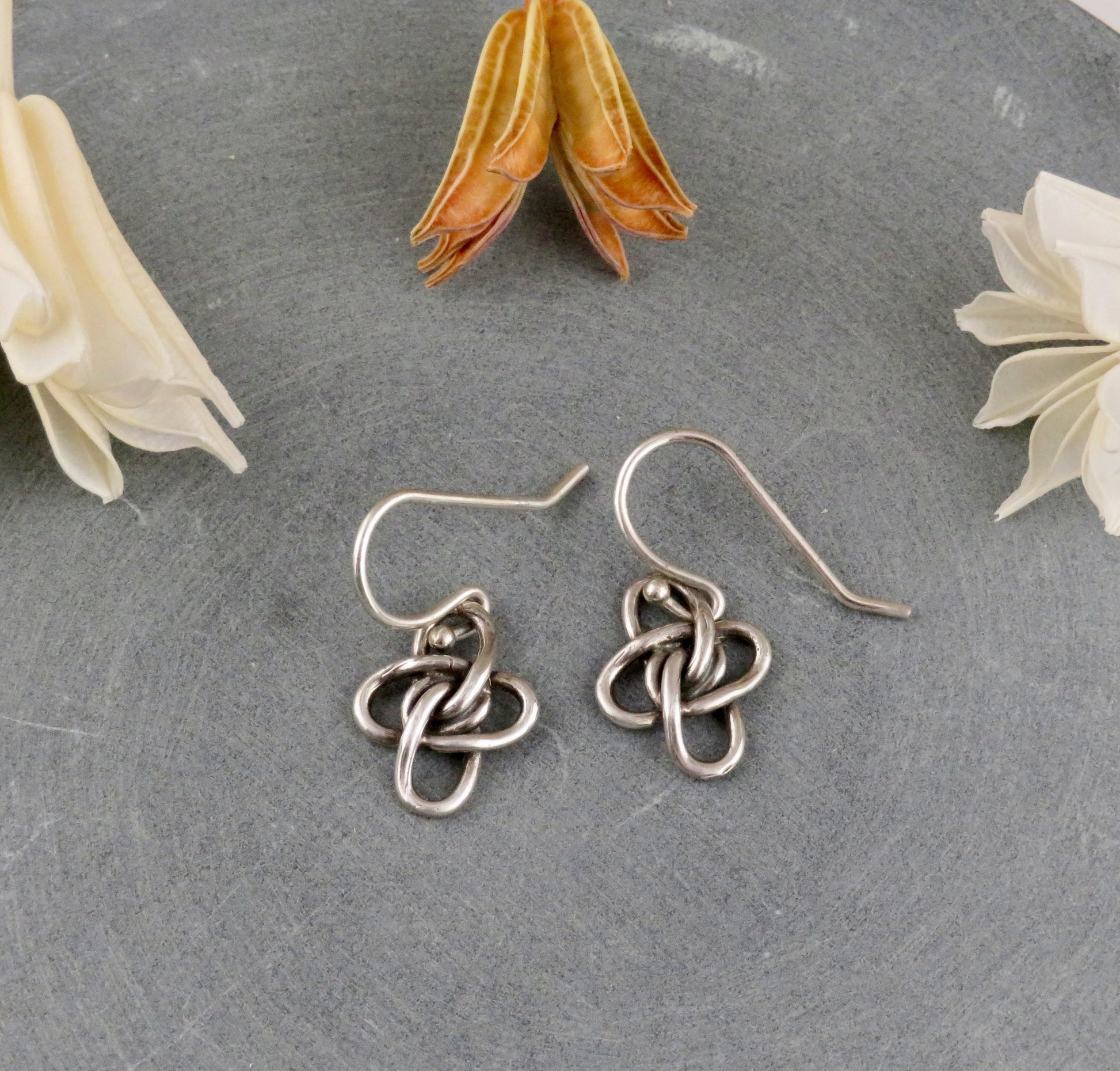 Sterling Knot Earrings | Unique Silver Earrings | Twisted Silver Earrings | Wavy Sterling Earrings | Everyday Silver Earrings | Silver Knots