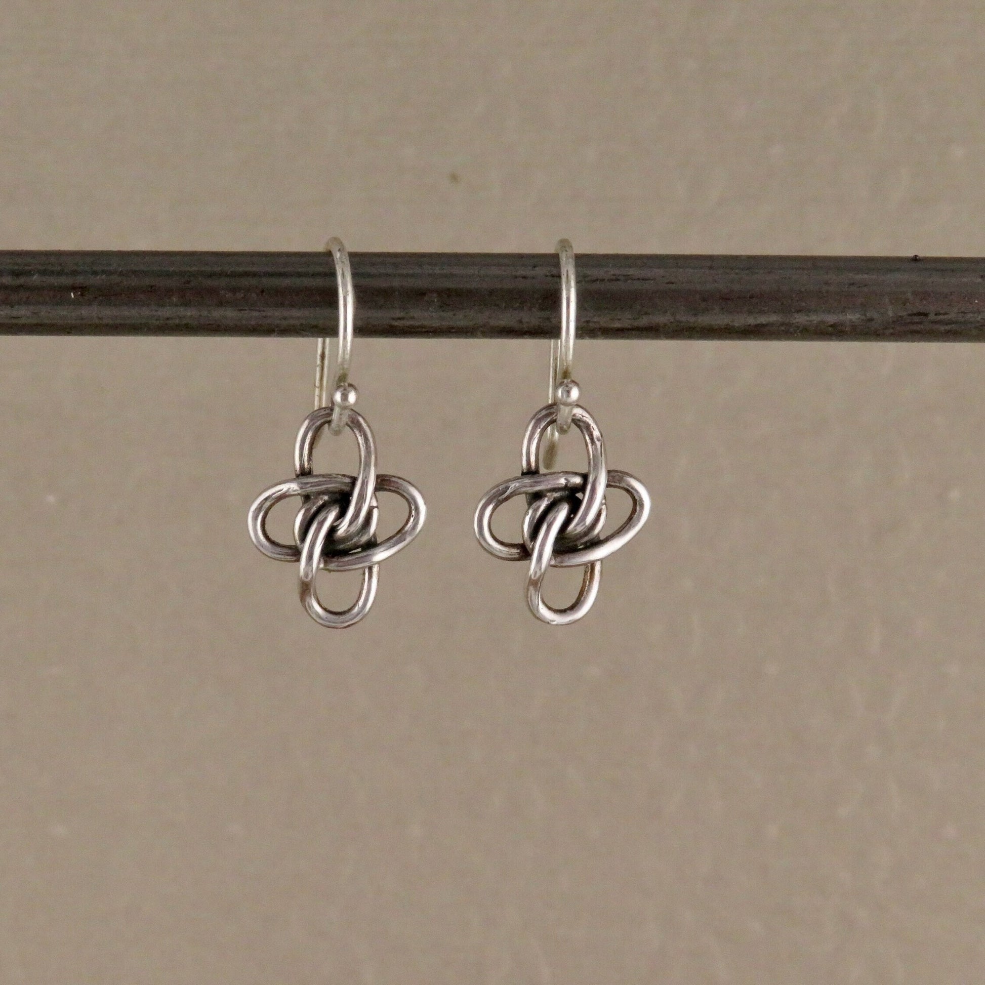 Sterling Knot Earrings | Unique Silver Earrings | Twisted Silver Earrings | Wavy Sterling Earrings | Everyday Silver Earrings | Silver Knots