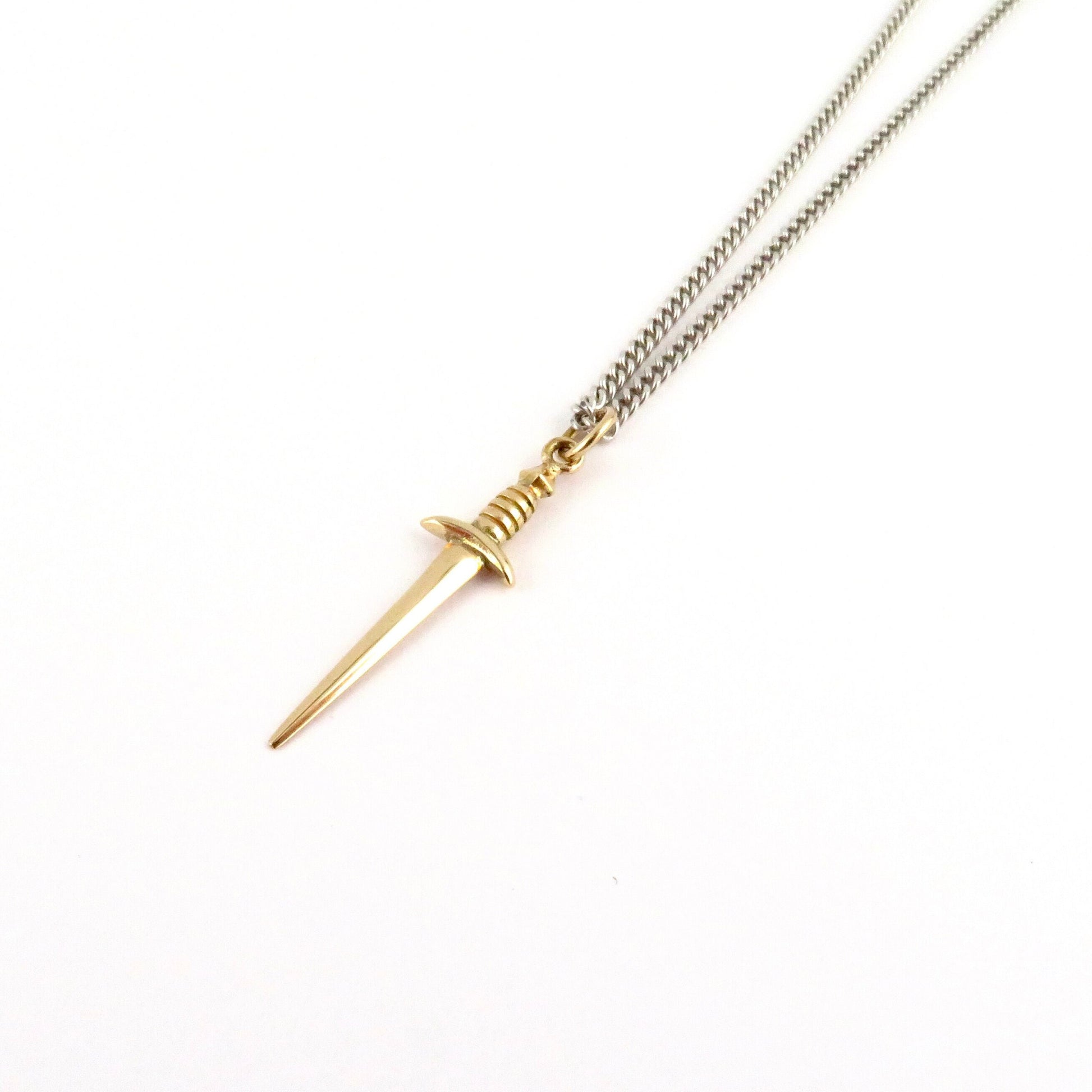 Bronze Dagger Necklace Md