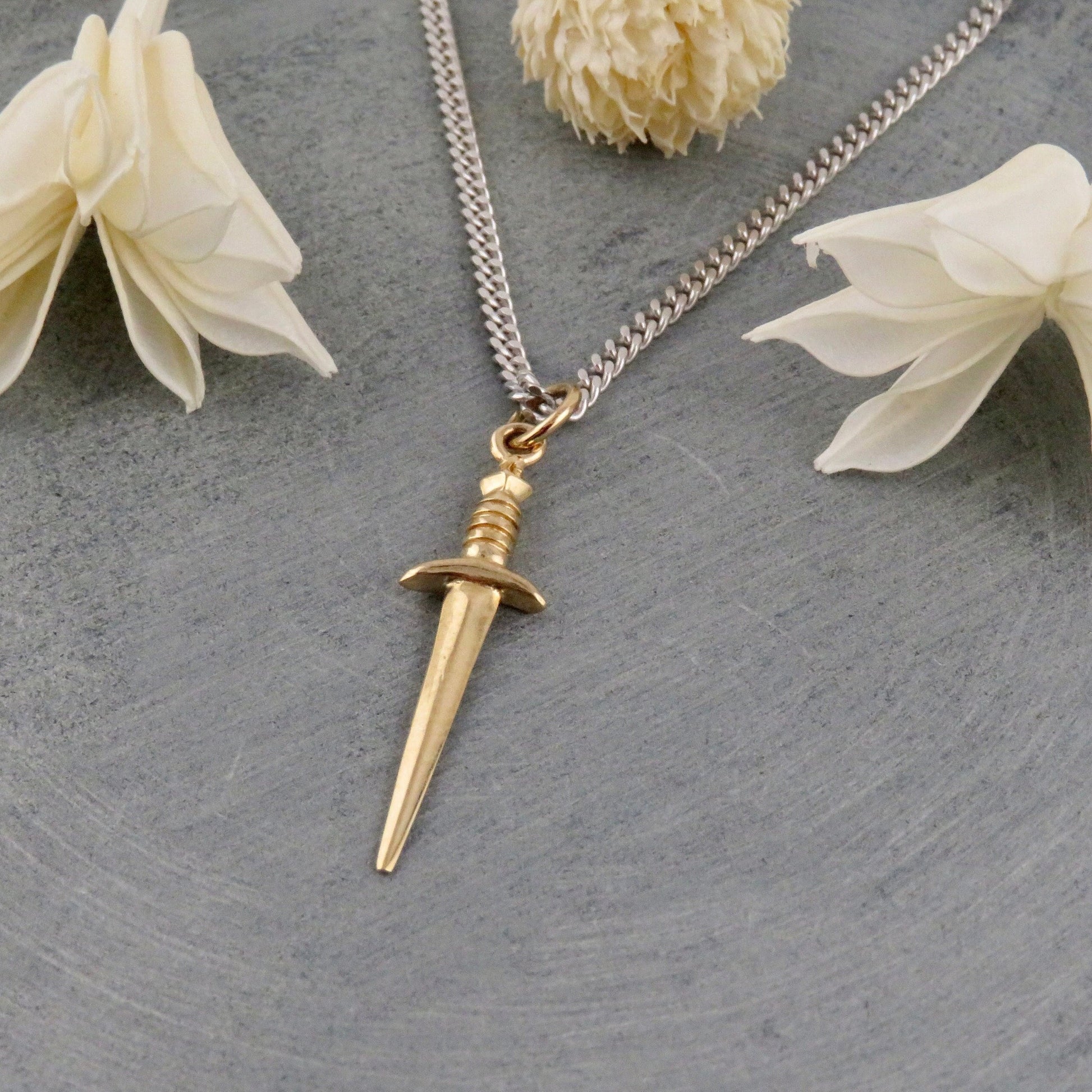 Bronze Dagger Necklace Md
