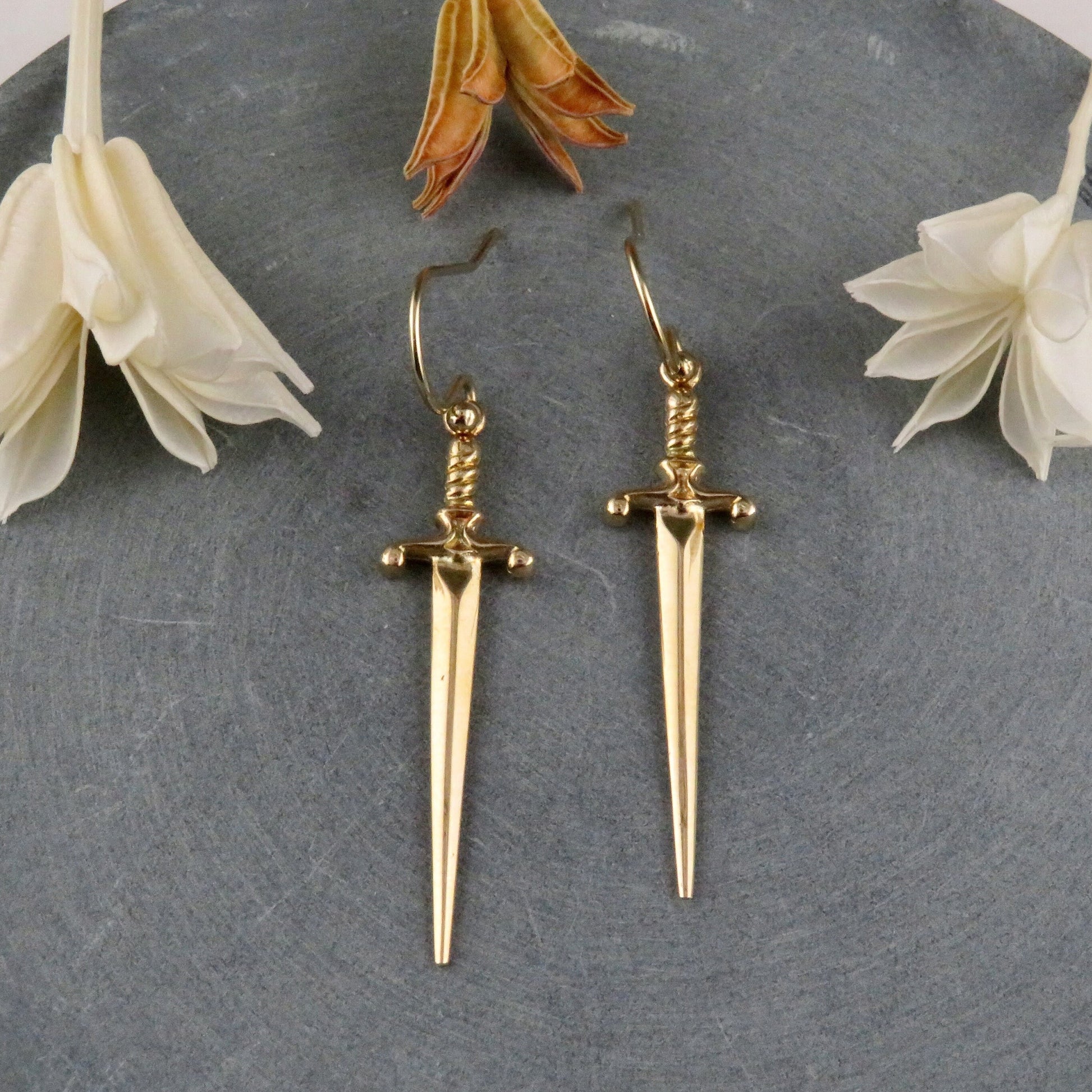 Sword Earrings | Gold Dagger Earrings| Bronze Sword Earrings | Gold Sword Earrings | Gold Dagger Jewelry | Bronze Sword Earrings