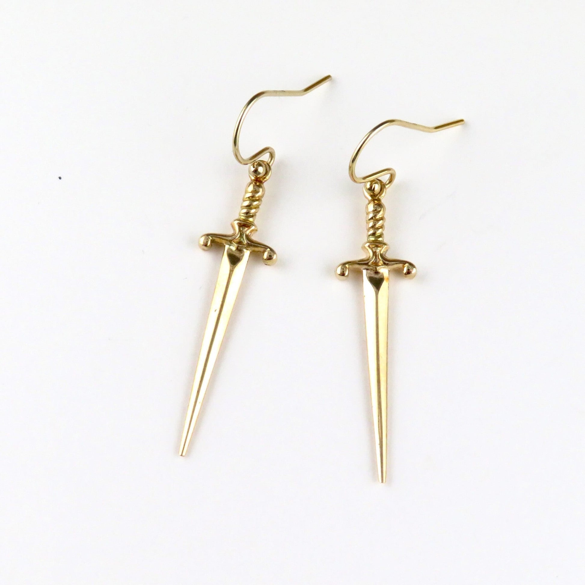 Sword Earrings | Gold Dagger Earrings| Bronze Sword Earrings | Gold Sword Earrings | Gold Dagger Jewelry | Bronze Sword Earrings