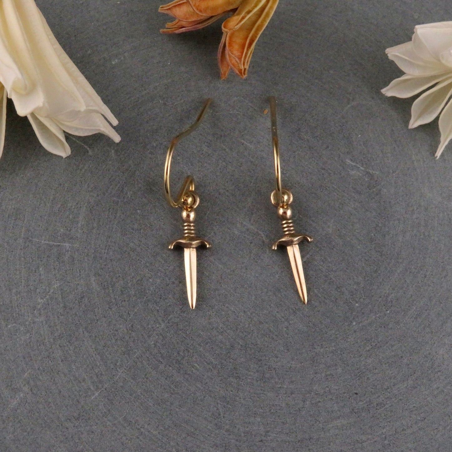 Sword Earrings | Gold Dagger Earrings| Bronze Sword Earrings | Small Gold Sword Earrings | Gold Dagger Jewelry | Bronze Sword Earrings