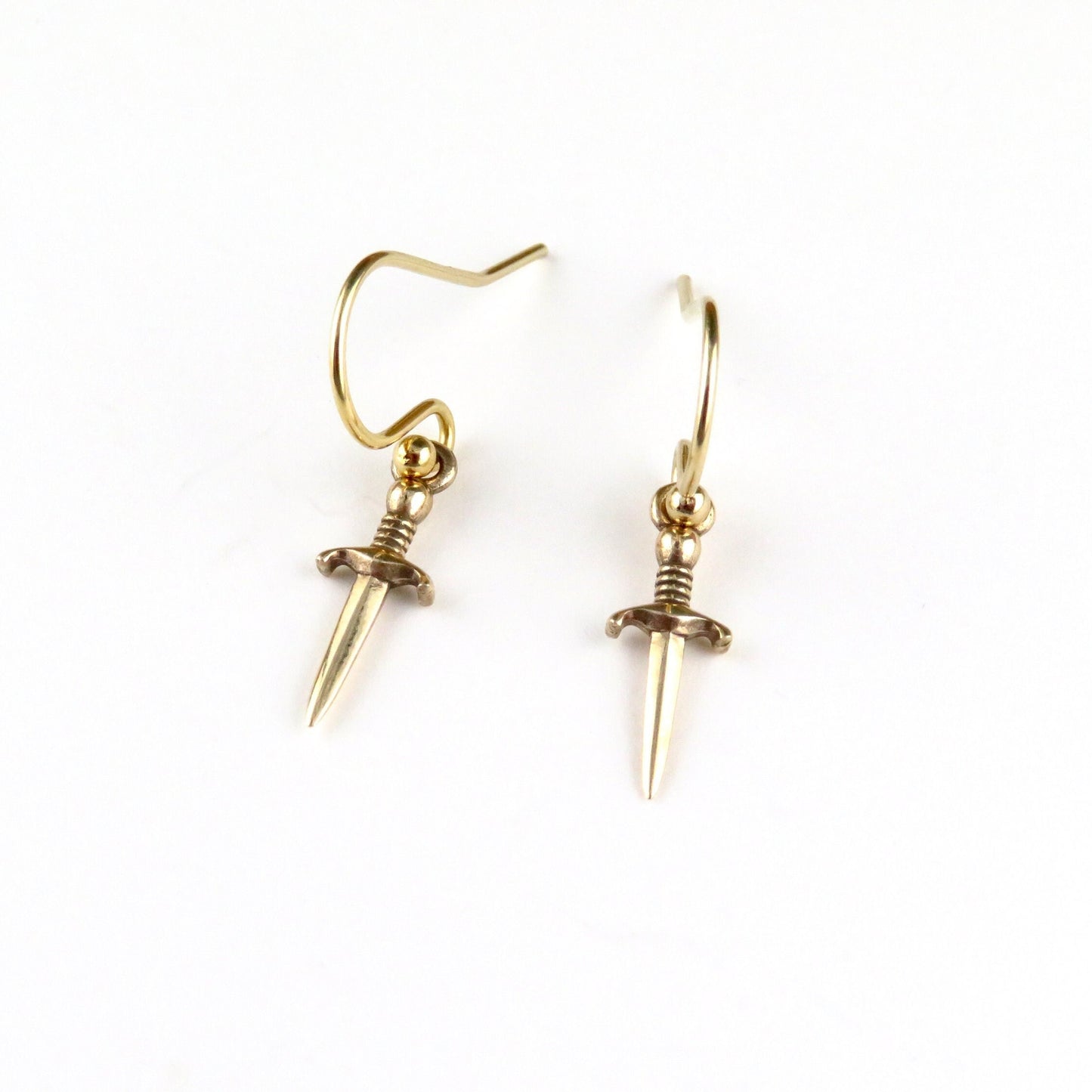 Sword Earrings | Gold Dagger Earrings| Bronze Sword Earrings | Small Gold Sword Earrings | Gold Dagger Jewelry | Bronze Sword Earrings
