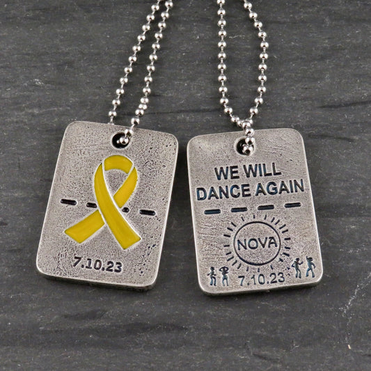 We Will Dance Again Dog Tag Necklace