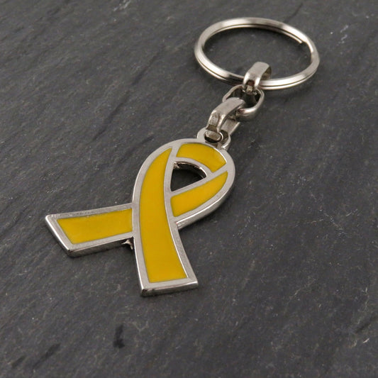 Yellow Ribbon Keyring | Israel Hostages Keychain | October 7 Keyring | Support Israel | Bring Them Home Keyring | Yellow Ribbon Keychain