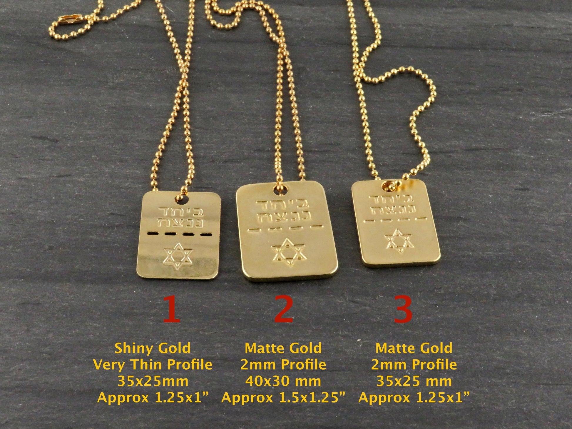 Gold Bring Them Home Dog Tag Necklace