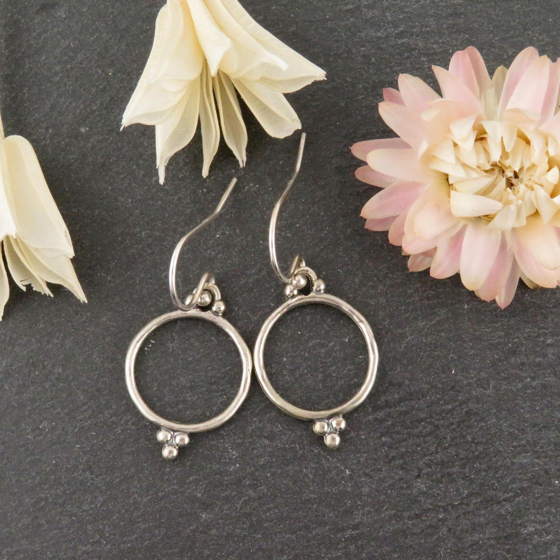 Sterling Circle Earrings | Simple Silver Earrings | Open Airy Earrings | Sterling Earrings | Lightweight Silver Earrings | Everyday Earrings