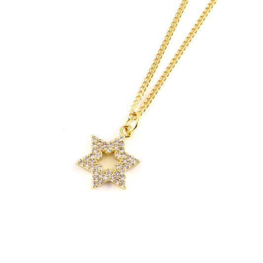 Small Gold Jewish Star Necklace | Star of David Necklace | Gold Filled Magen David | Judaic Necklace | Gold Filled Jewish Star Necklace