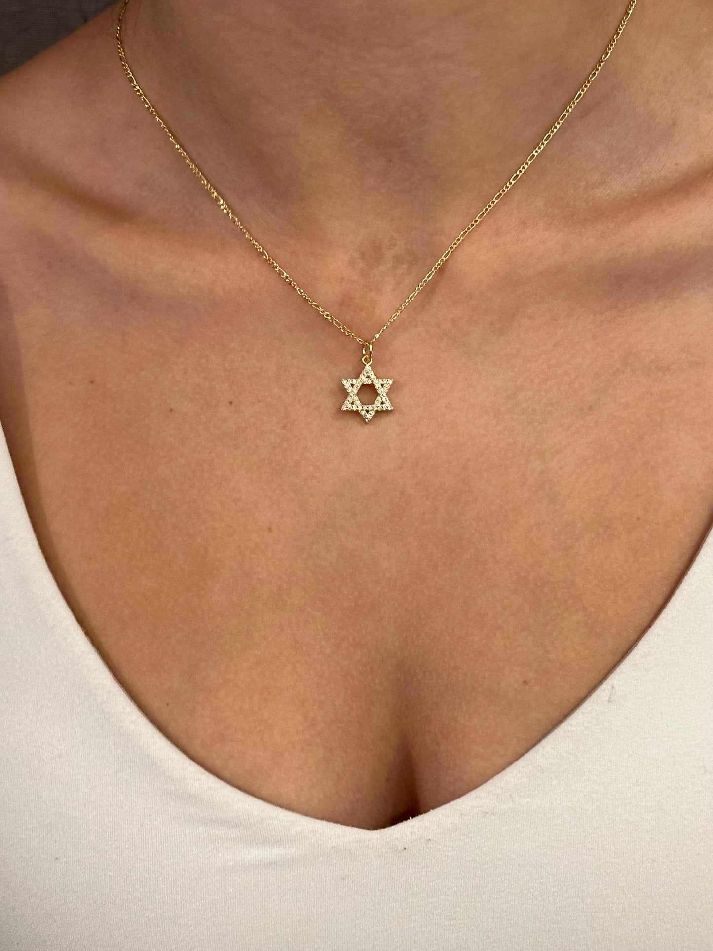 Small Gold Jewish Star Necklace | Star of David Necklace | Gold Filled Magen David | Judaic Necklace | Gold Filled Jewish Star Necklace