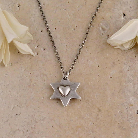Star David Love Necklace