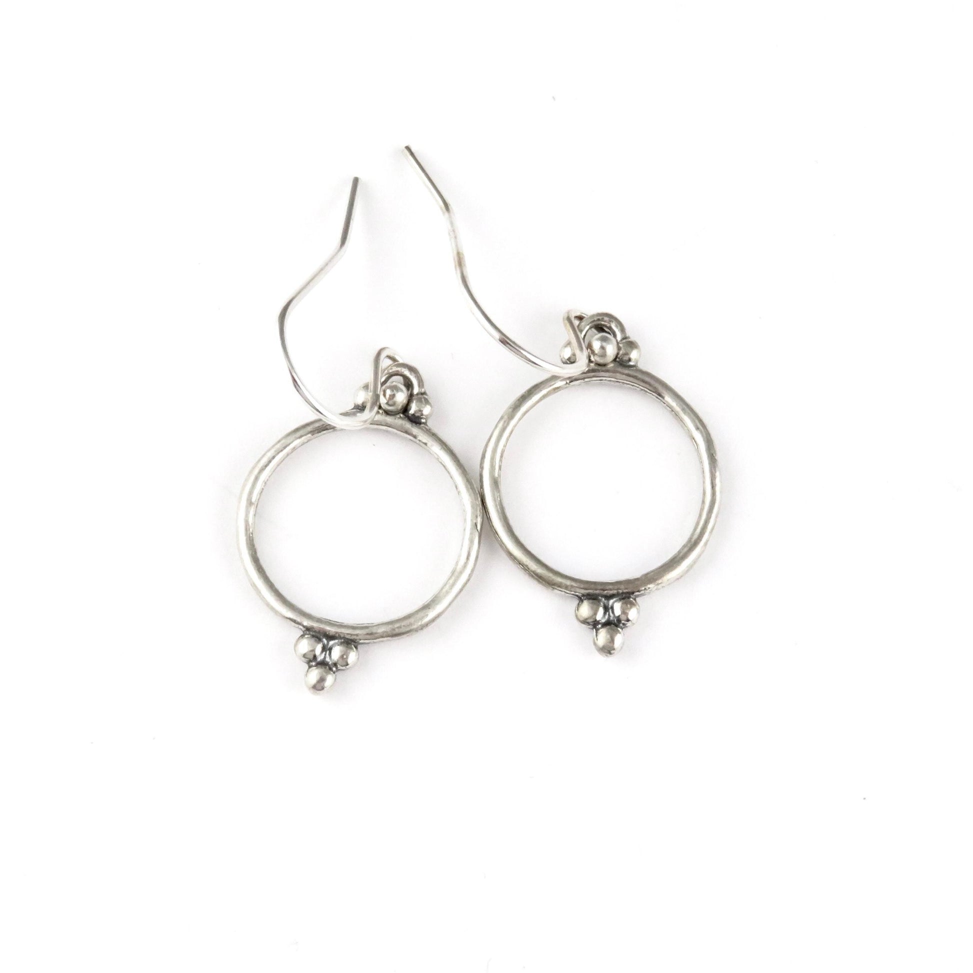 Sterling Circle Earrings | Simple Silver Earrings | Open Airy Earrings | Sterling Earrings | Lightweight Silver Earrings | Everyday Earrings