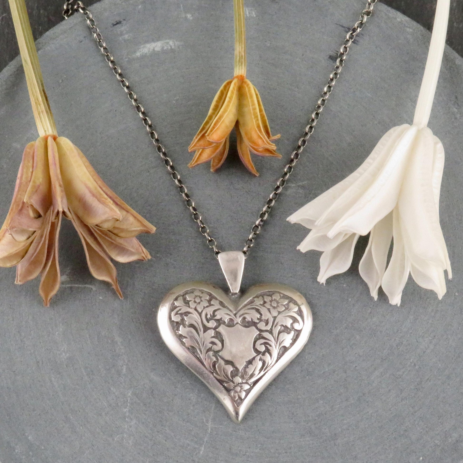 Vintage Romantic Heart Necklace
