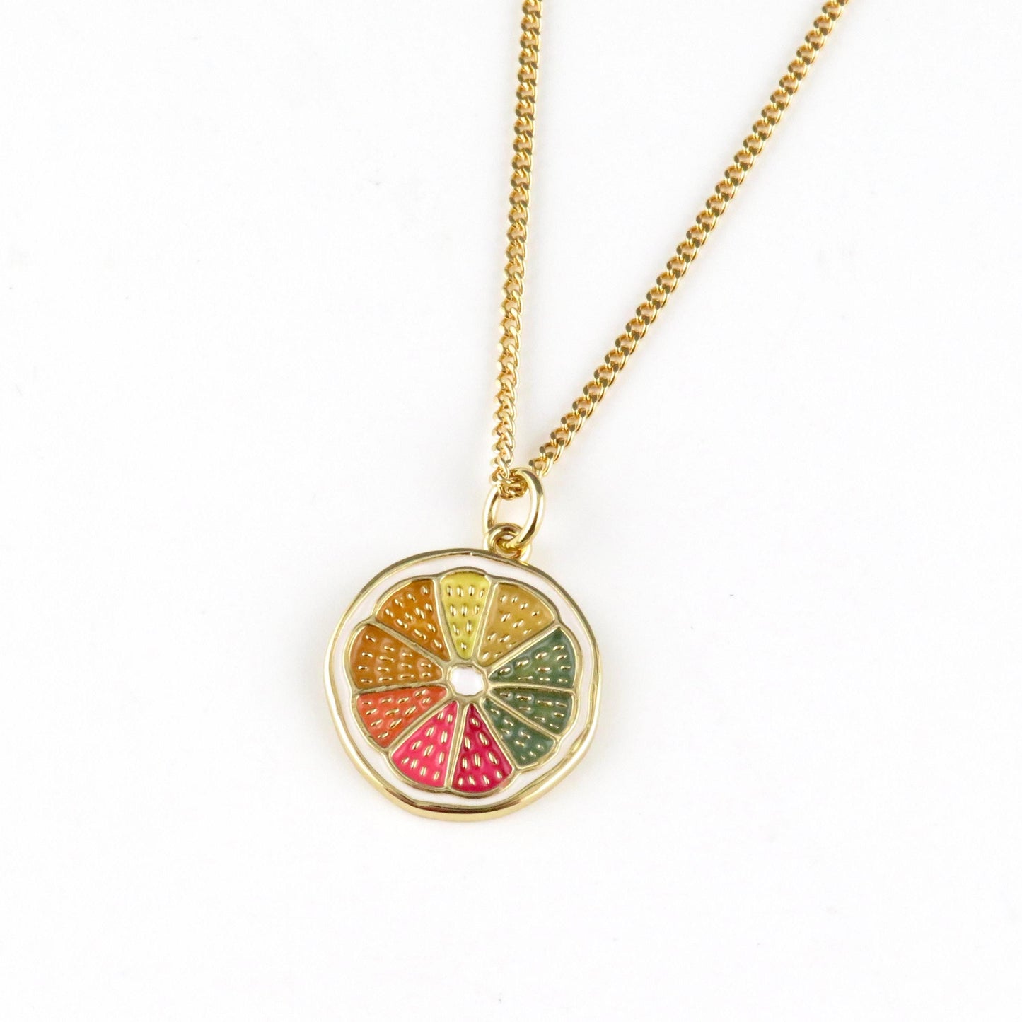 Citrus Slice Necklace