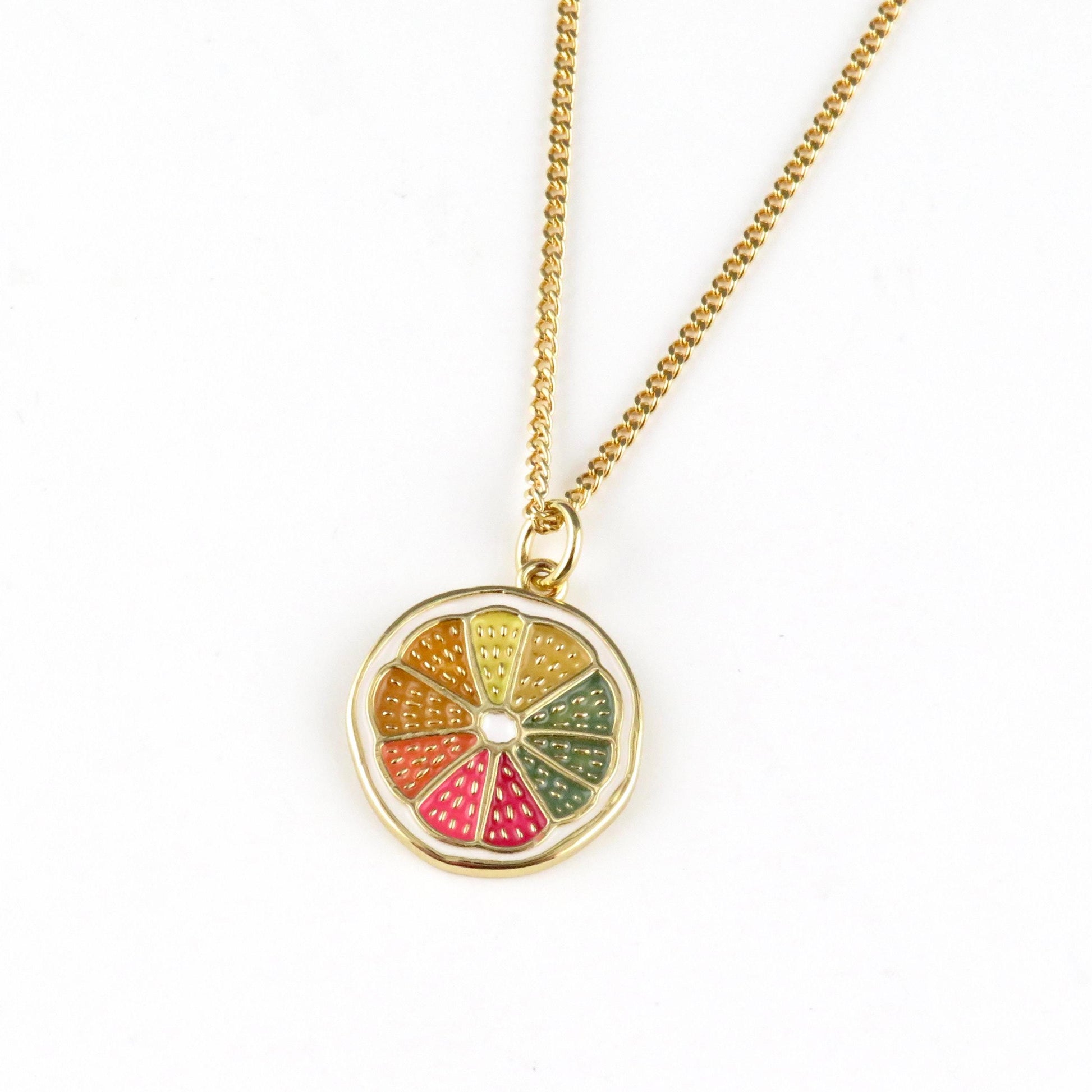 Citrus Slice Necklace