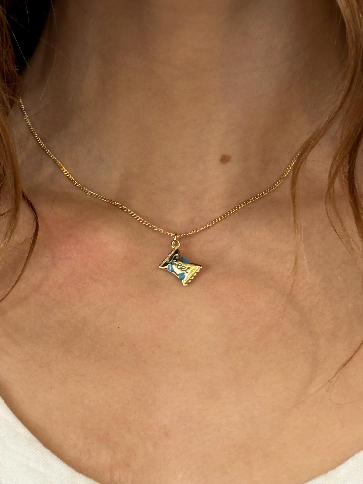 Sweet Red/Blue Candy Necklace