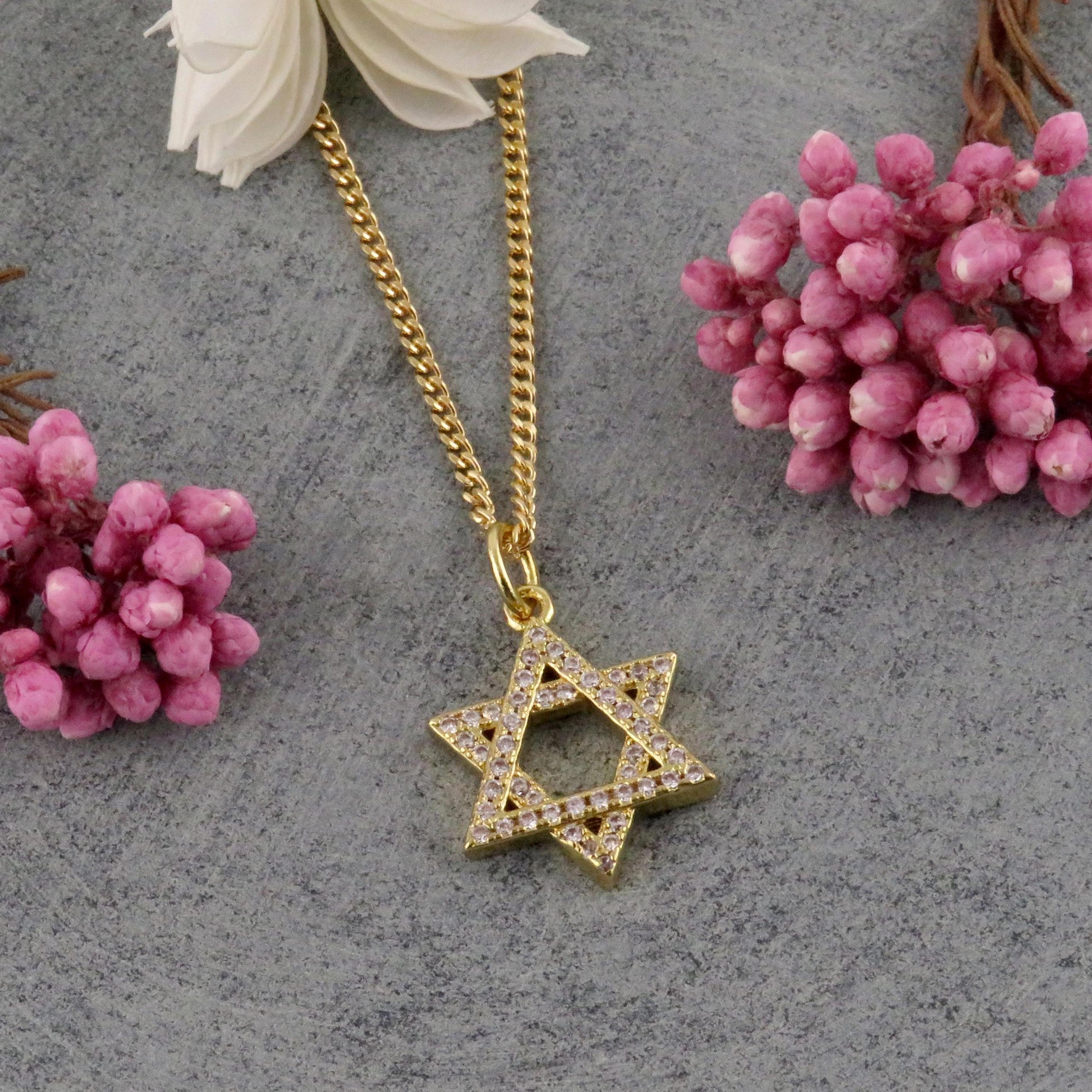 Small Gold Jewish Star Necklace | Star of David Necklace | Gold Filled Magen David | Judaic Necklace | Gold Filled Jewish Star Necklace