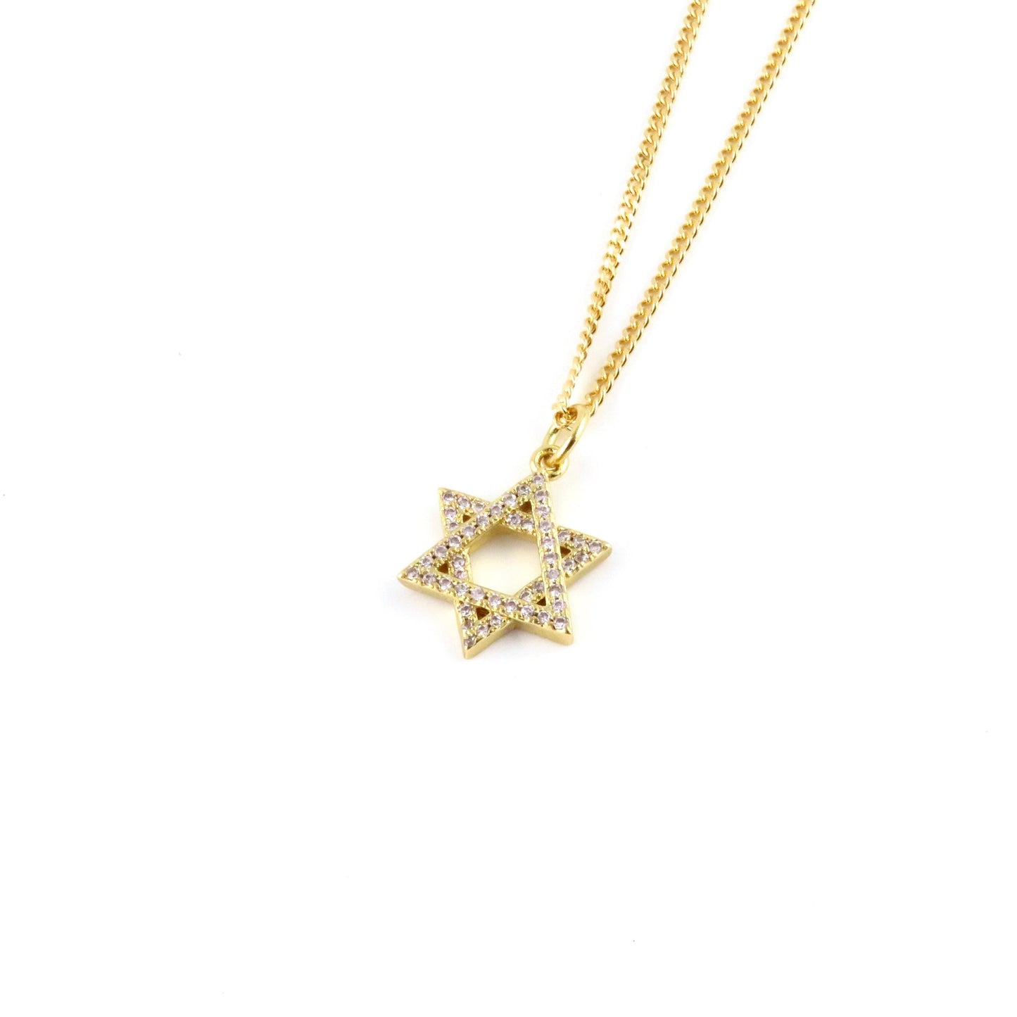 Small Gold Jewish Star Necklace | Star of David Necklace | Gold Filled Magen David | Judaic Necklace | Gold Filled Jewish Star Necklace