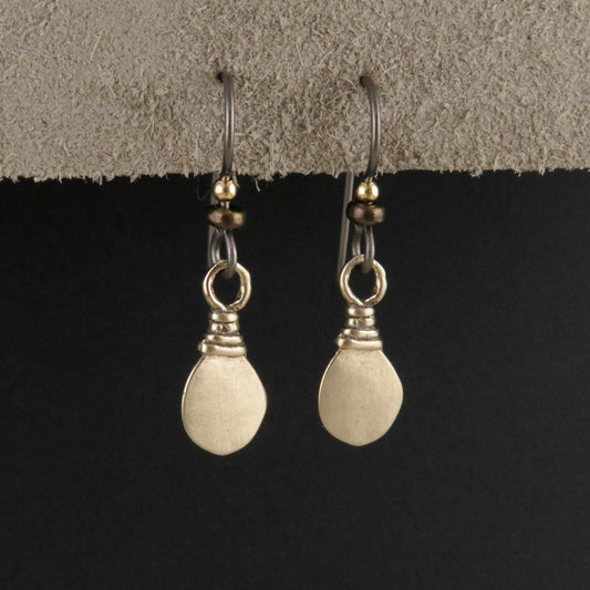 Simple Gold Earrings | Tribal Bronze Earrings | Natural Gold Earrings | Bronze Geometric Earrings | Bronze Teardrop Earrings | Gold Teardrop