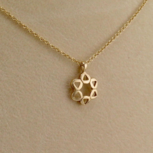Solid Gold Star of David Necklace | 14k Jewish Star Necklace | Unique Gold Star David Pendant | Gold Magen David | Vintage Gold Star David