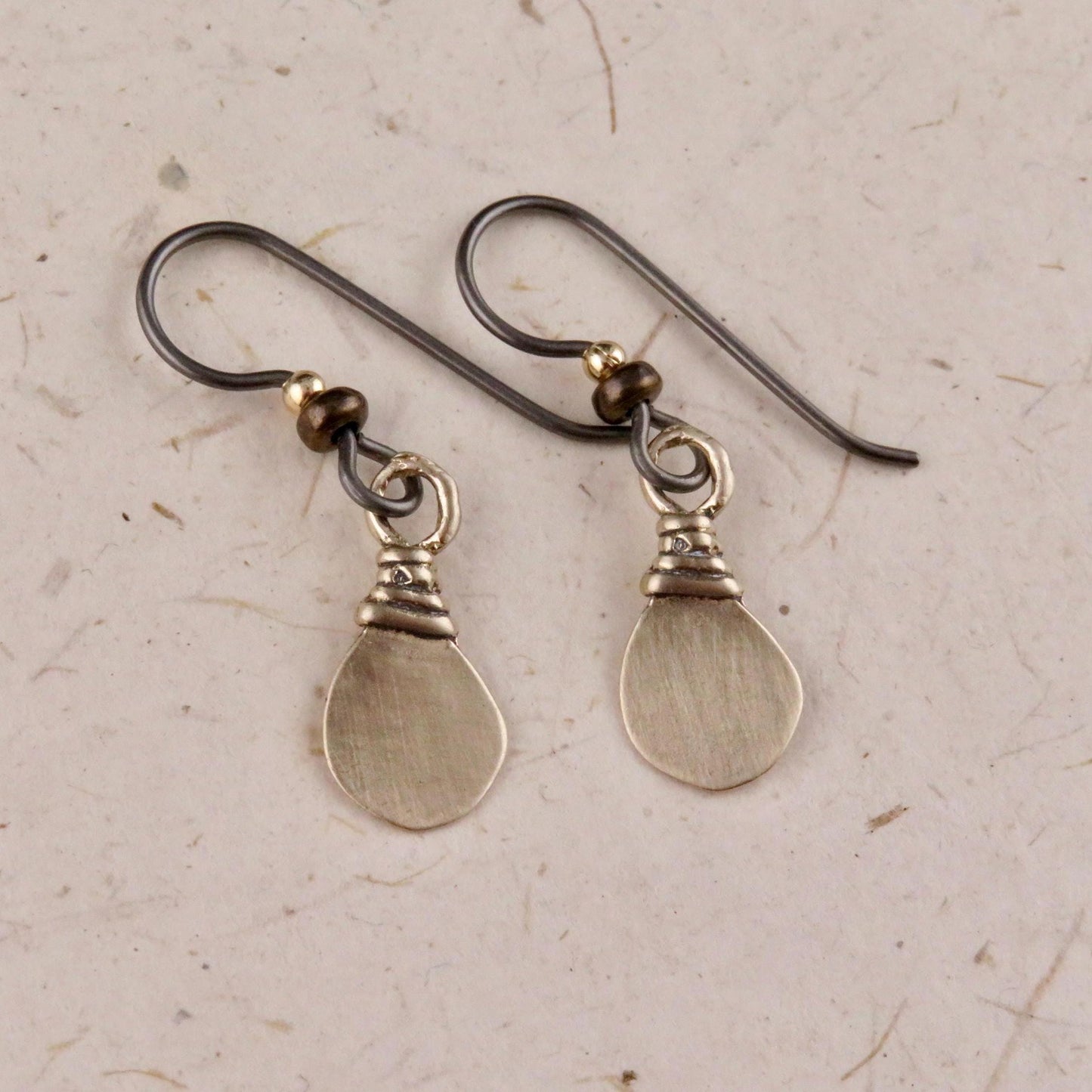 Simple Gold Earrings | Tribal Bronze Earrings | Natural Gold Earrings | Bronze Geometric Earrings | Bronze Teardrop Earrings | Gold Teardrop