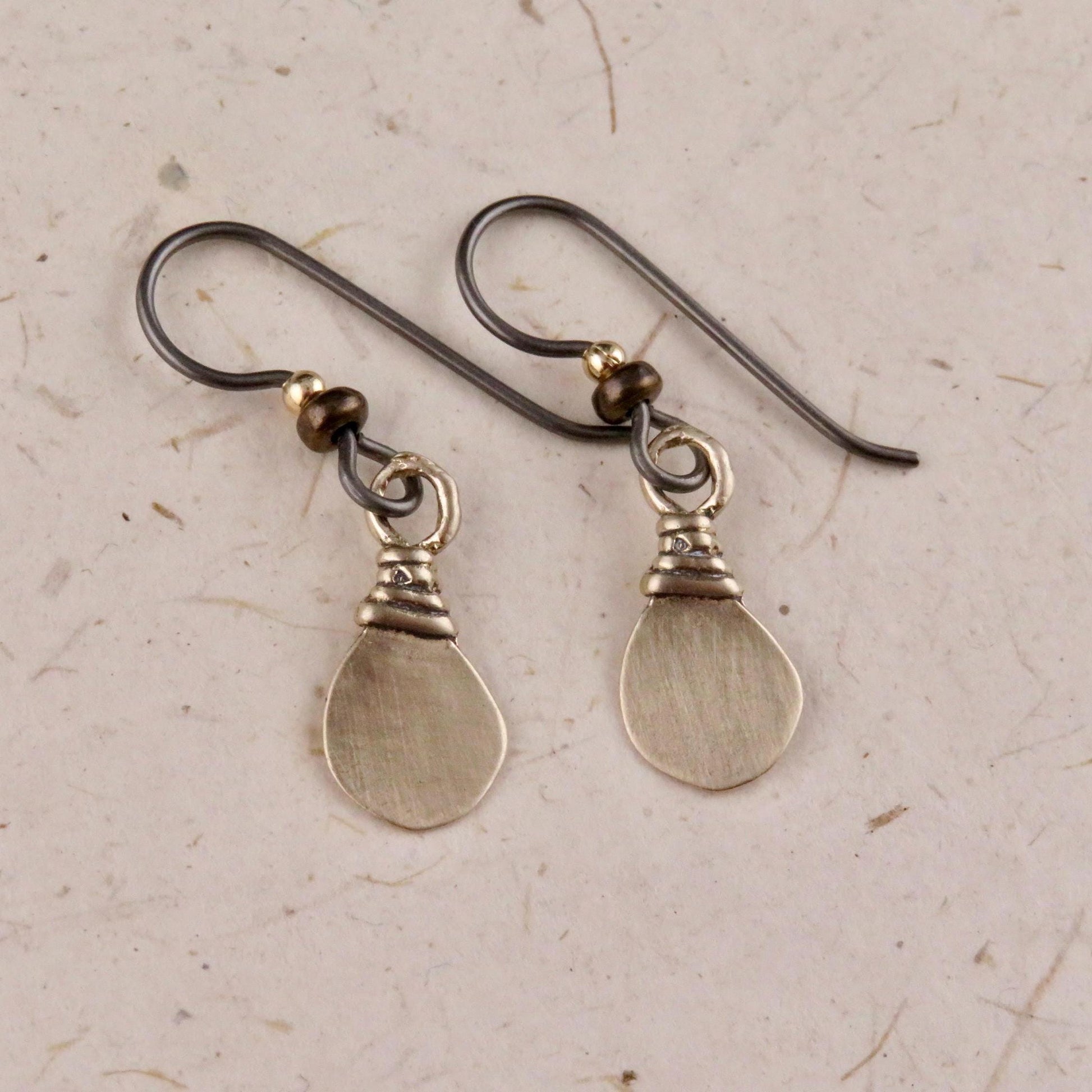 Simple Gold Earrings | Tribal Bronze Earrings | Natural Gold Earrings | Bronze Geometric Earrings | Bronze Teardrop Earrings | Gold Teardrop