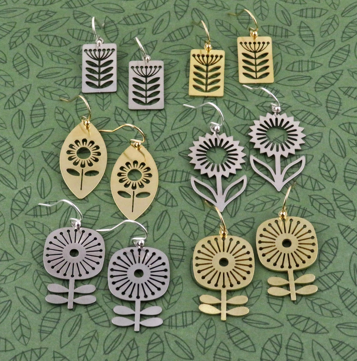 Silver Flower Earrings | Lightweight Flower Earrings | Silver Floral Earrings | Laser Cut Flower Earrings | Cut Out Flower | Spring Earrings